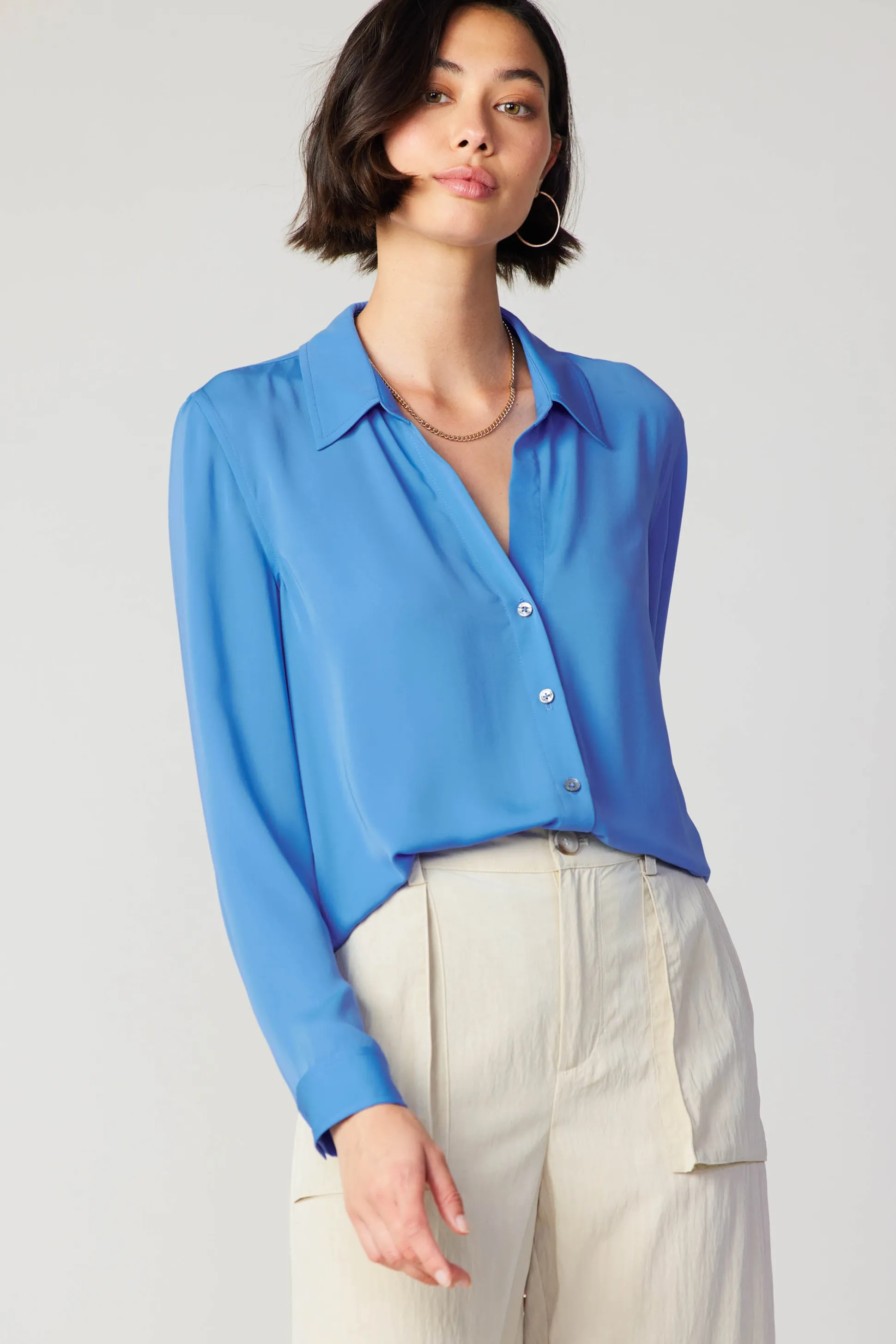 Collared Buttondown Shirt<Current Air Discount