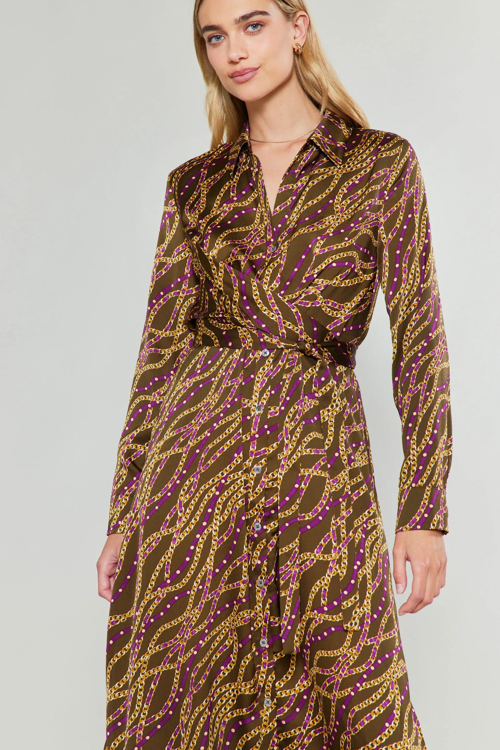Link Motif Shirt Dress<Current Air Best