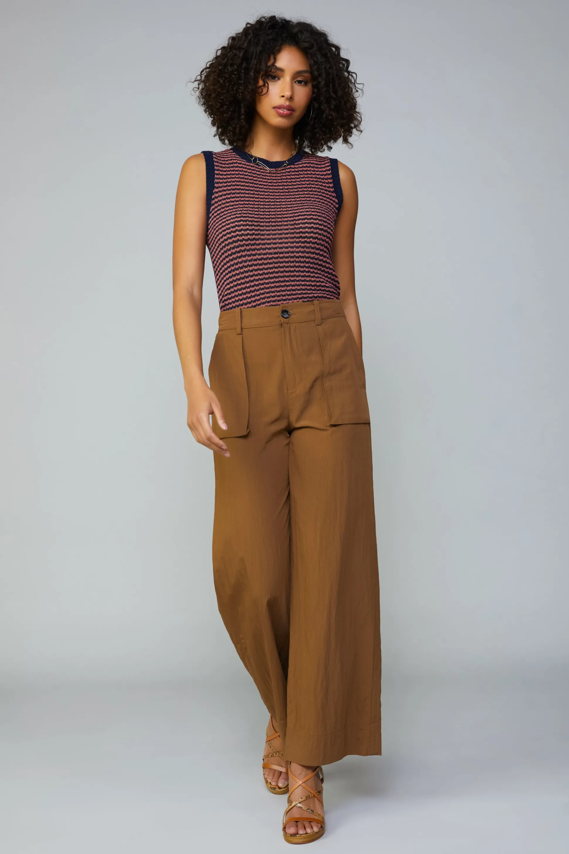 Pocket Detail Cargo Pant<Current Air Fashion