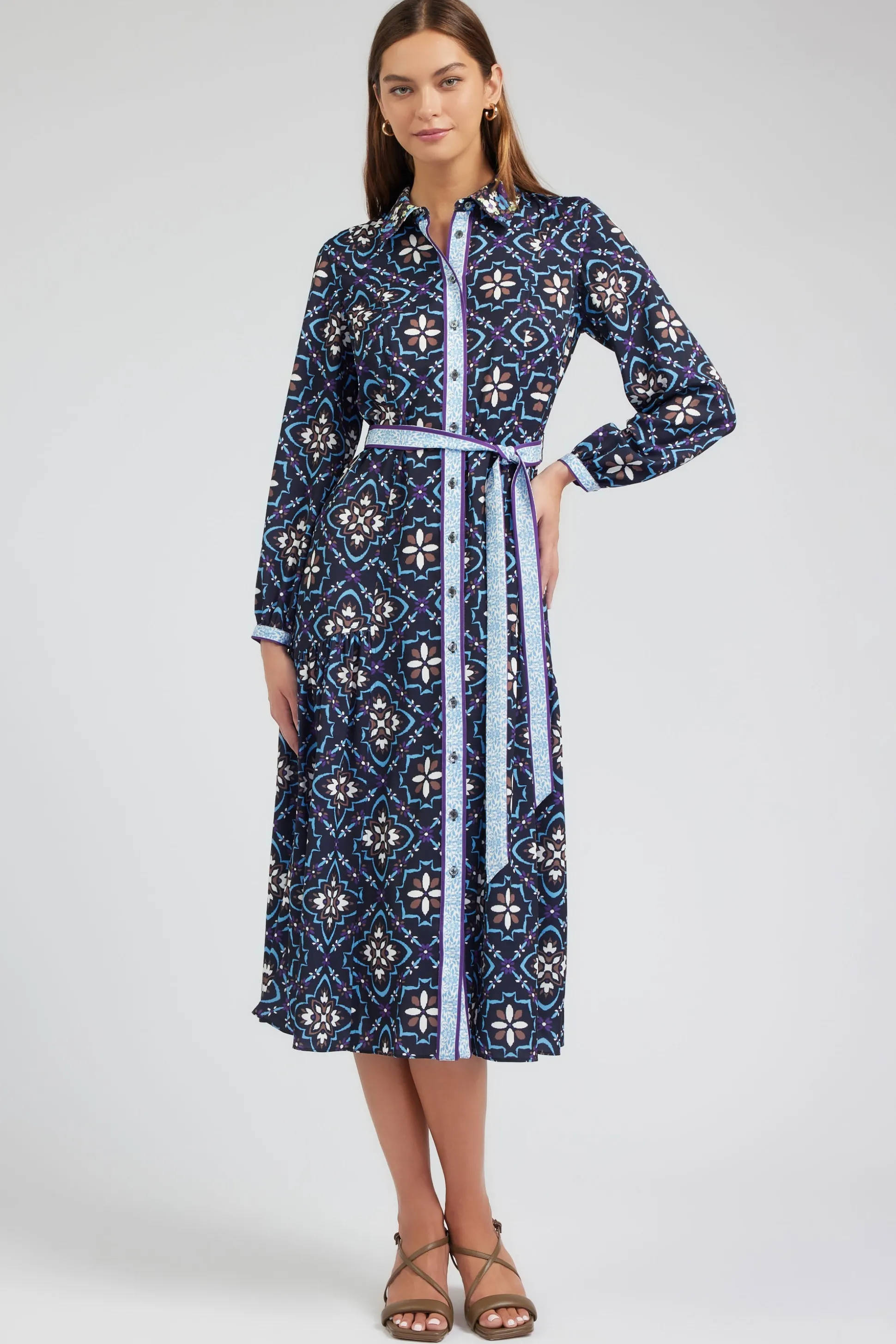 Kaleidoscope Motif Maxi Dress<Current Air Sale
