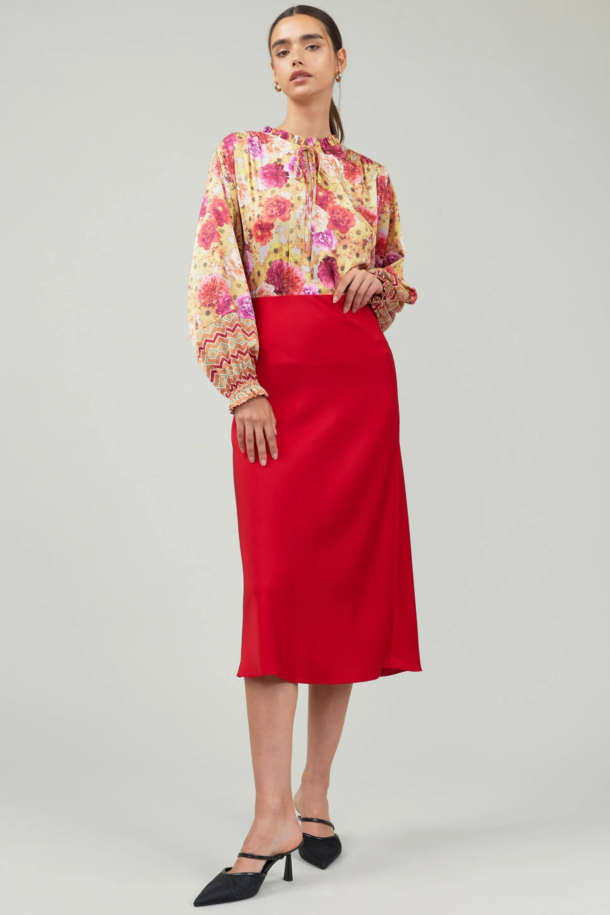 Bias Midi Skirt<Current Air Online