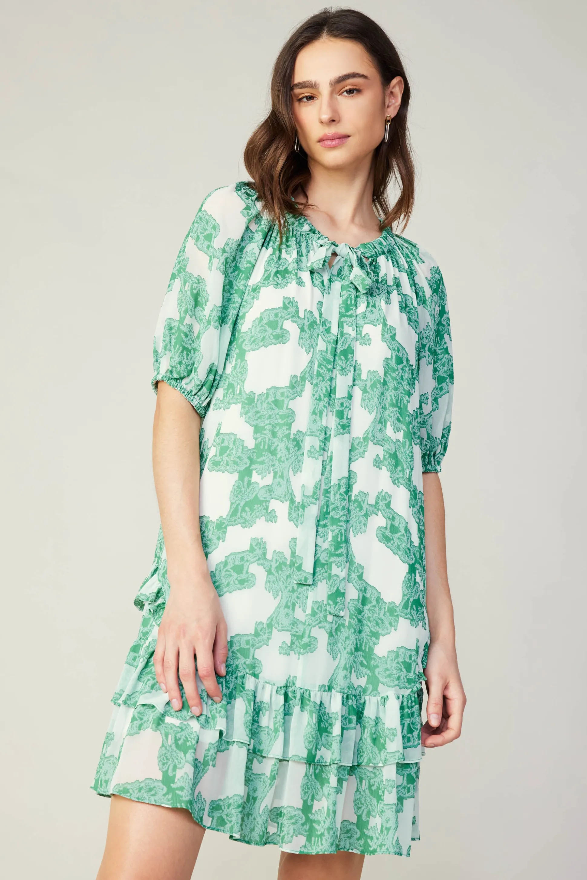 Abstract Motif Mini Dress<Current Air Fashion