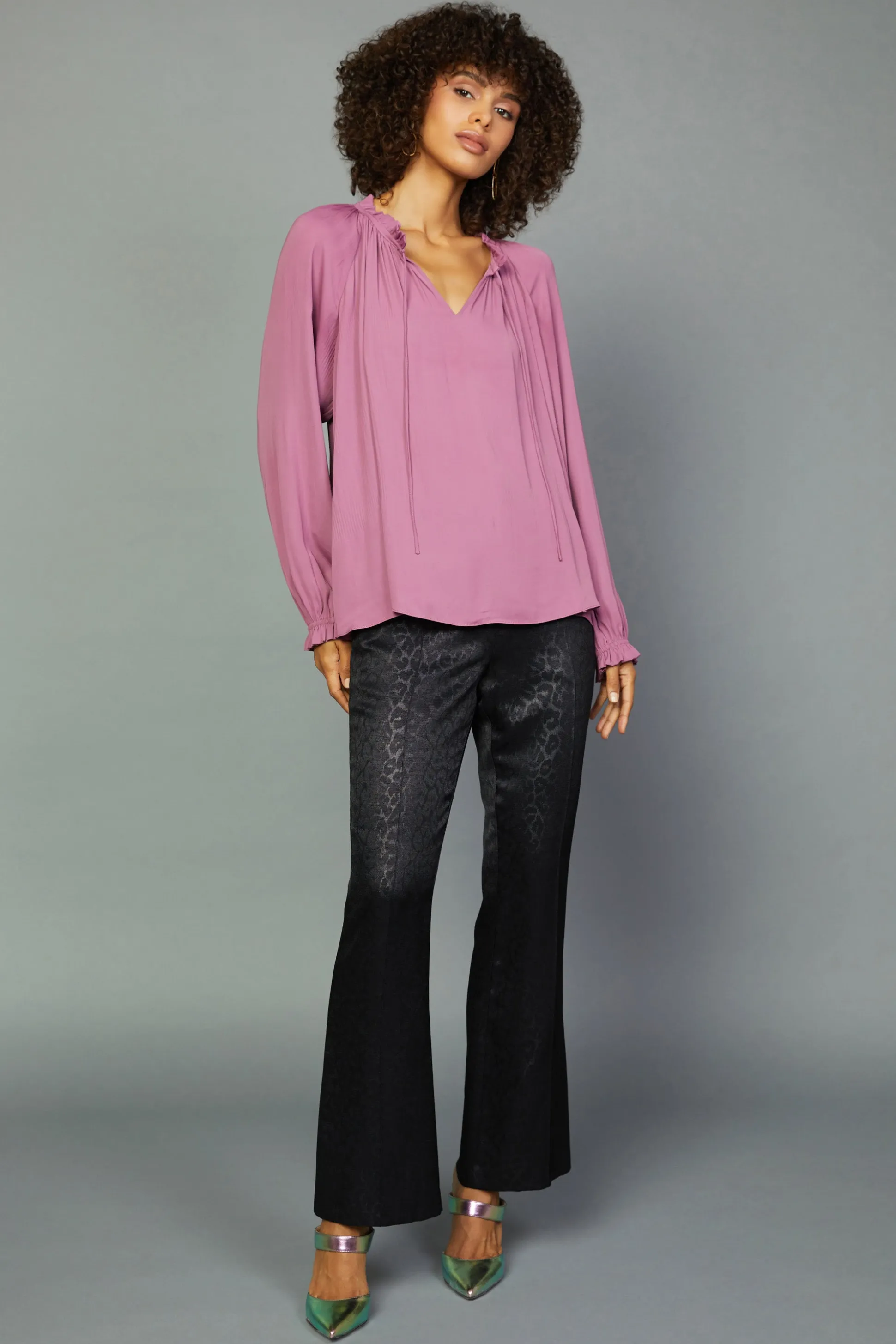 Charlotte Pleated Blouse<Current Air Online