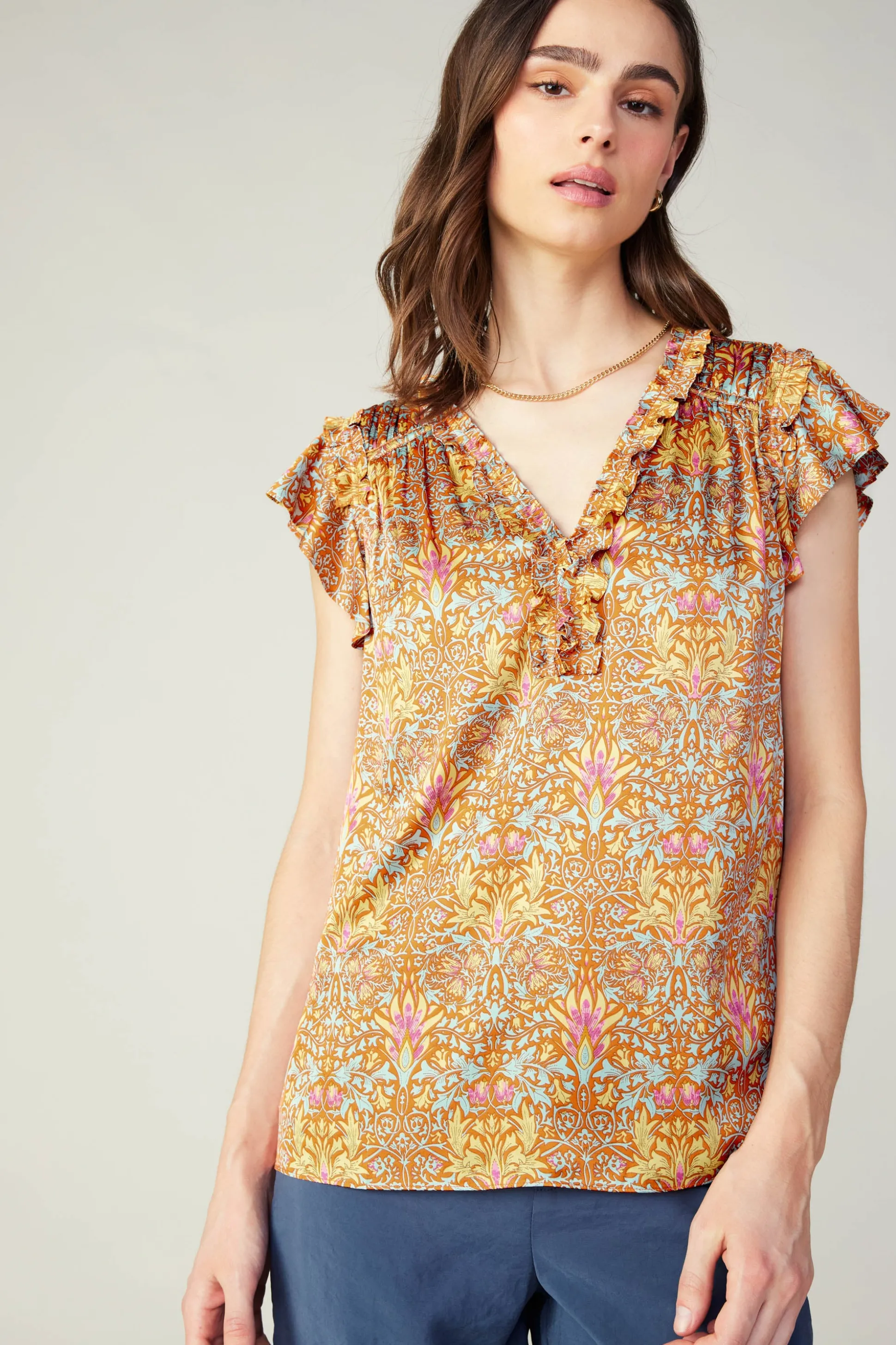 Floral Nouveau Blouse<Current Air Hot