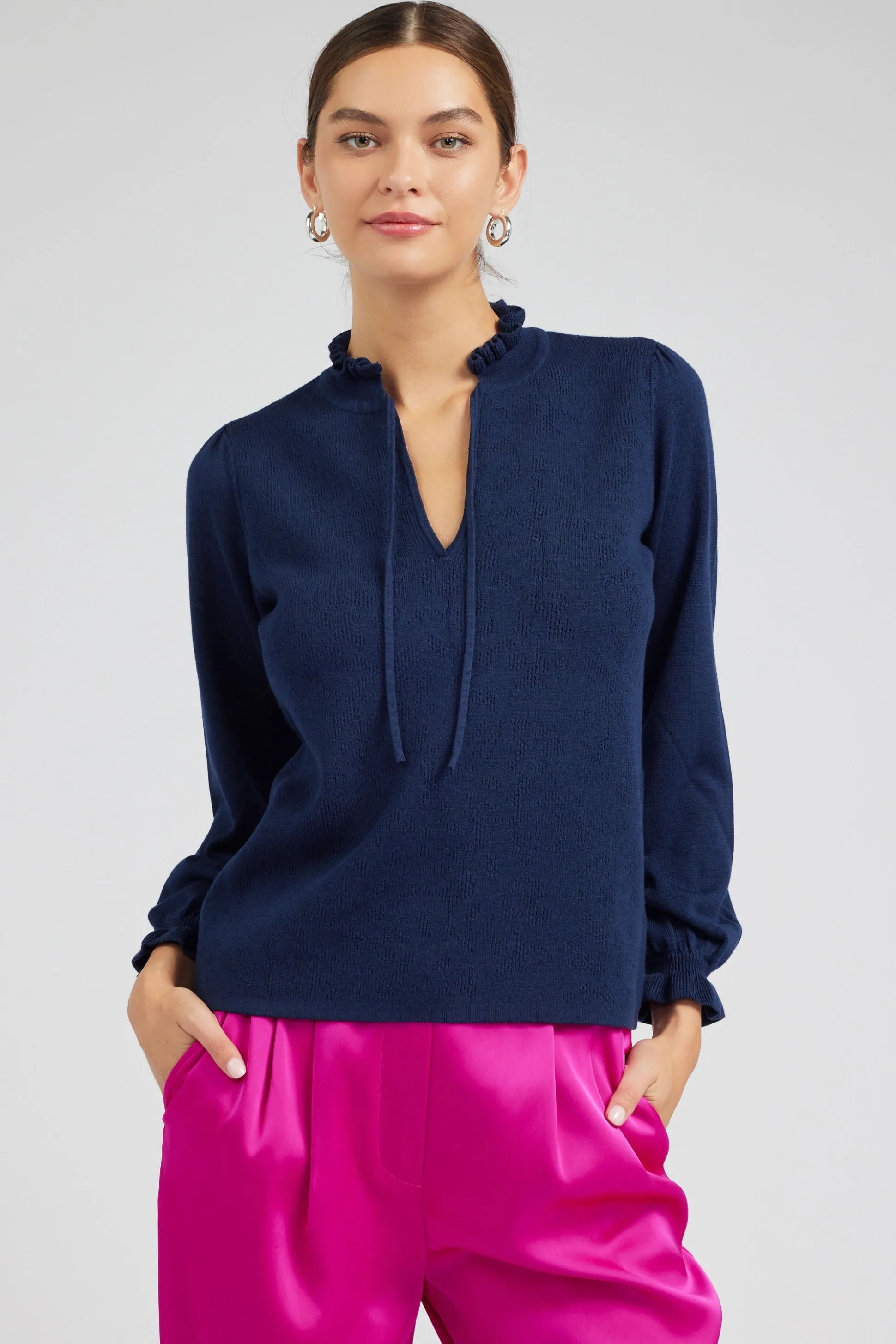Sweater Style Blouse<Current Air Outlet