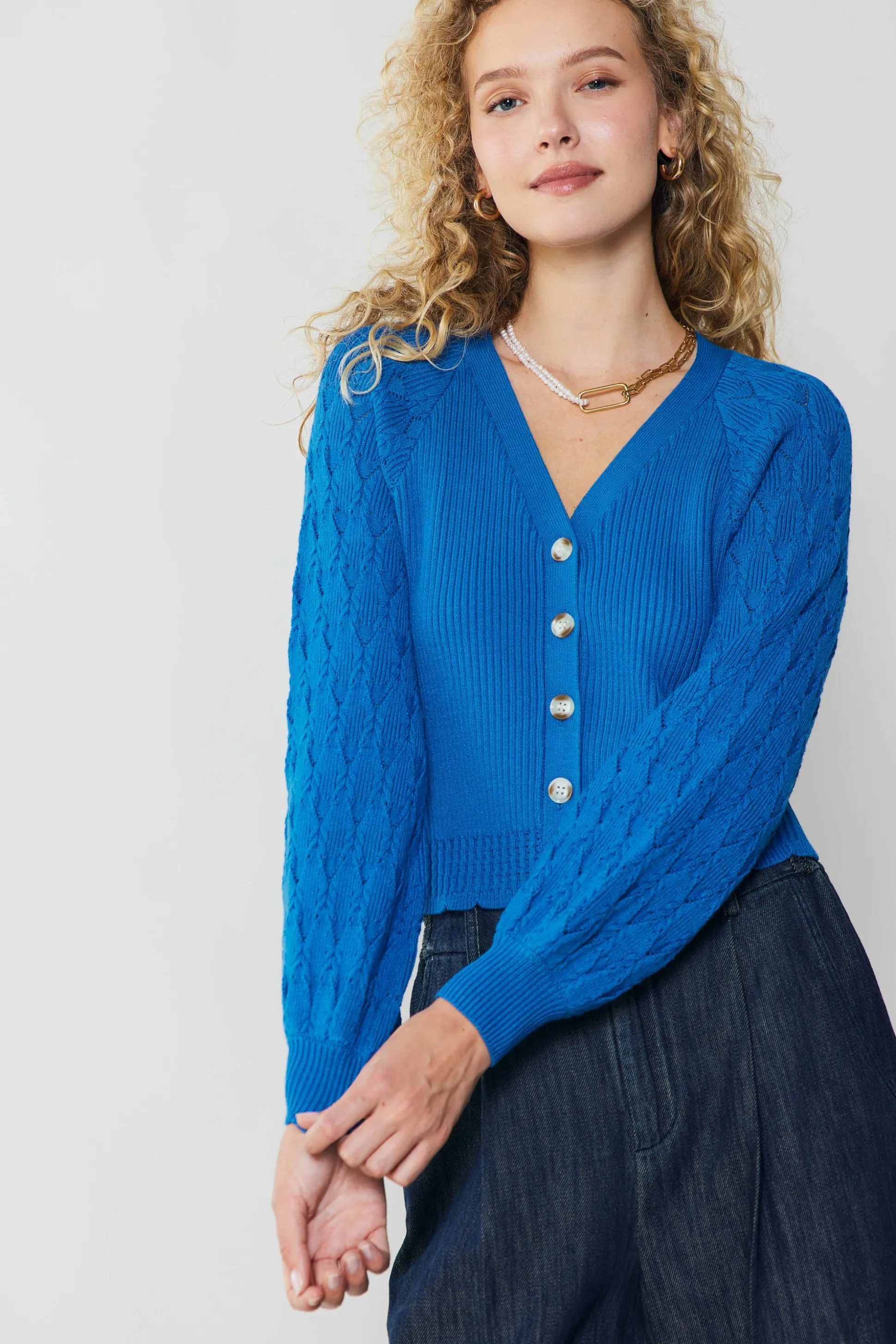 Button Cardigan<Current Air New