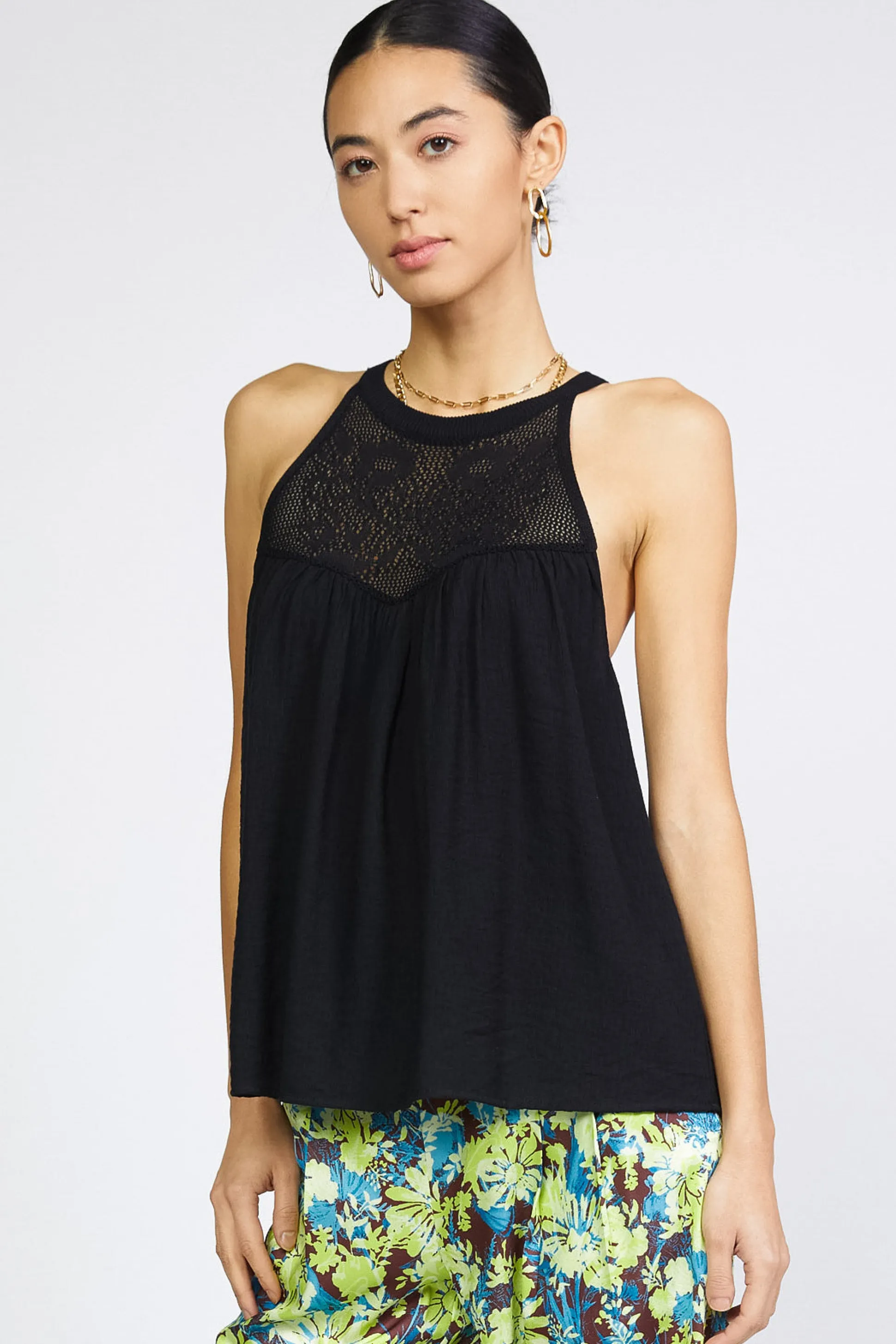 Crotchet Yoke Top<Current Air Hot