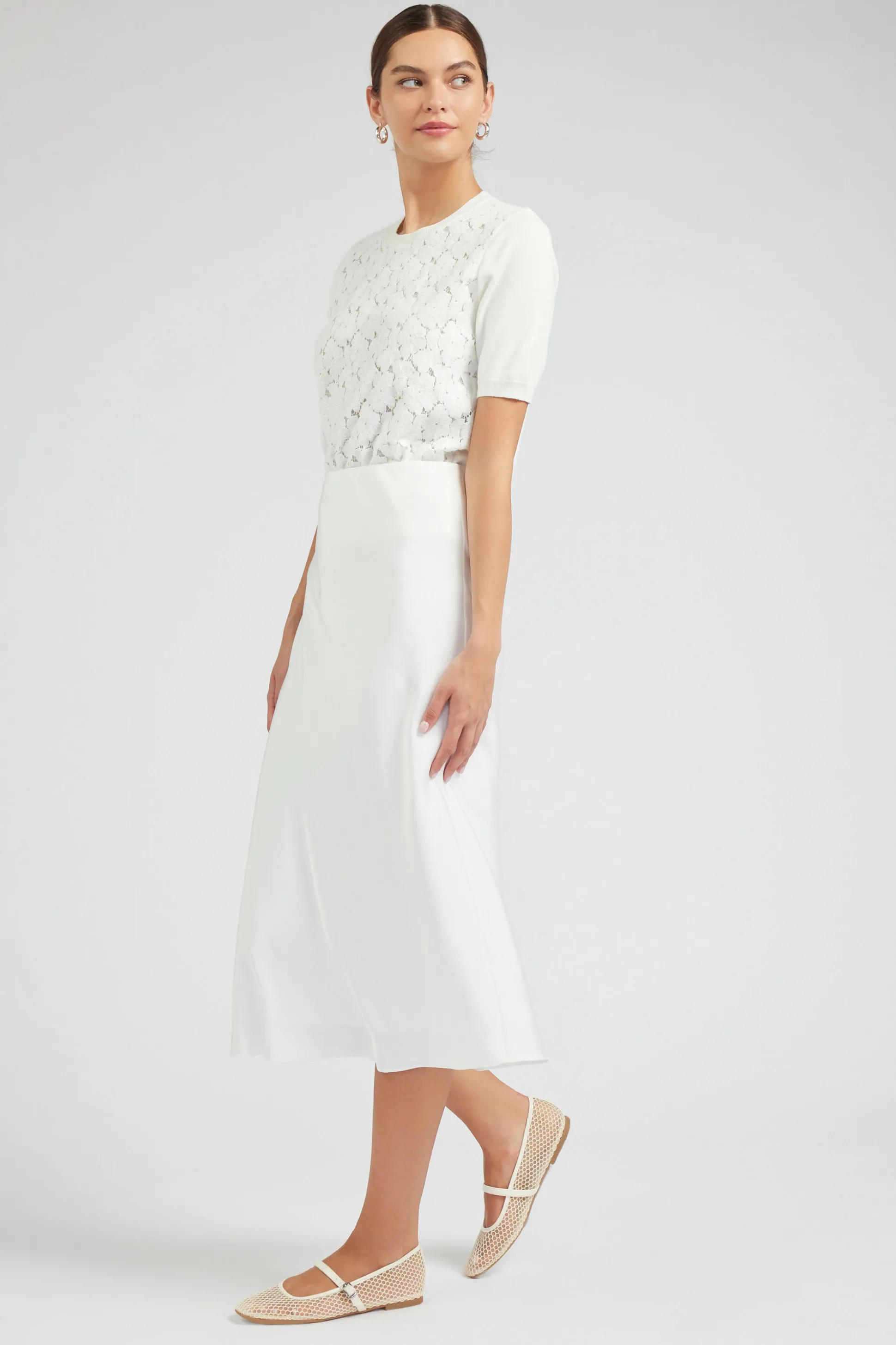 Bias Midi Skirt<Current Air Fashion