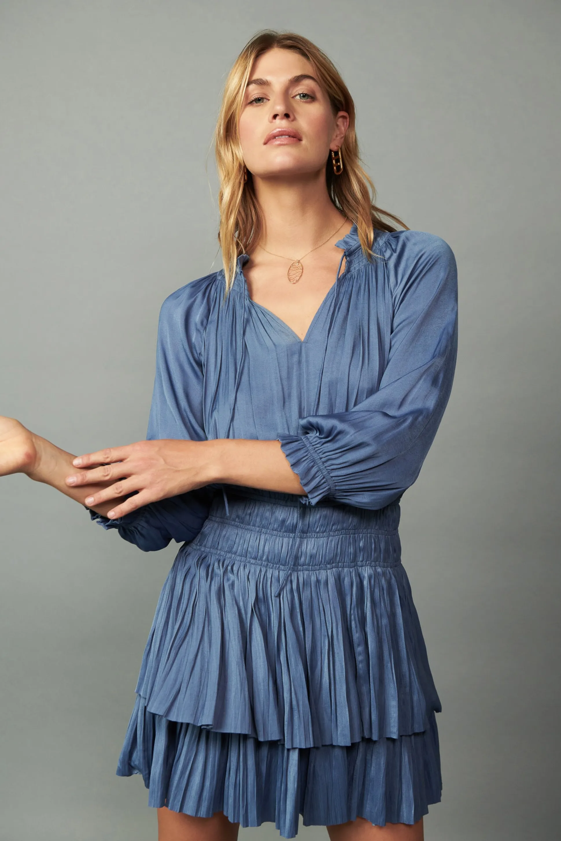 Cecile Smocked Mini Dress<Current Air Fashion