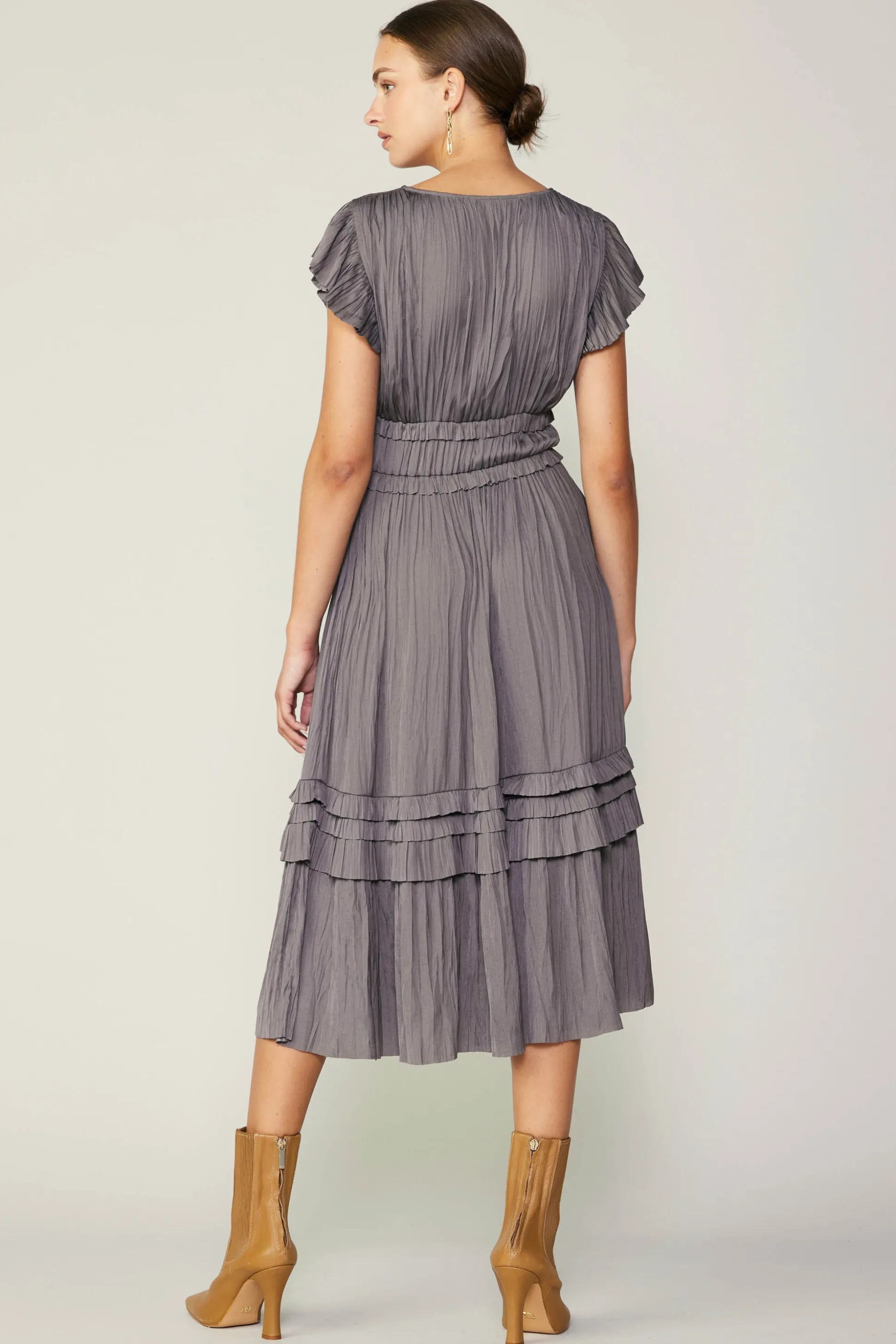 Sereia Pleated Midi Dress<Current Air Discount