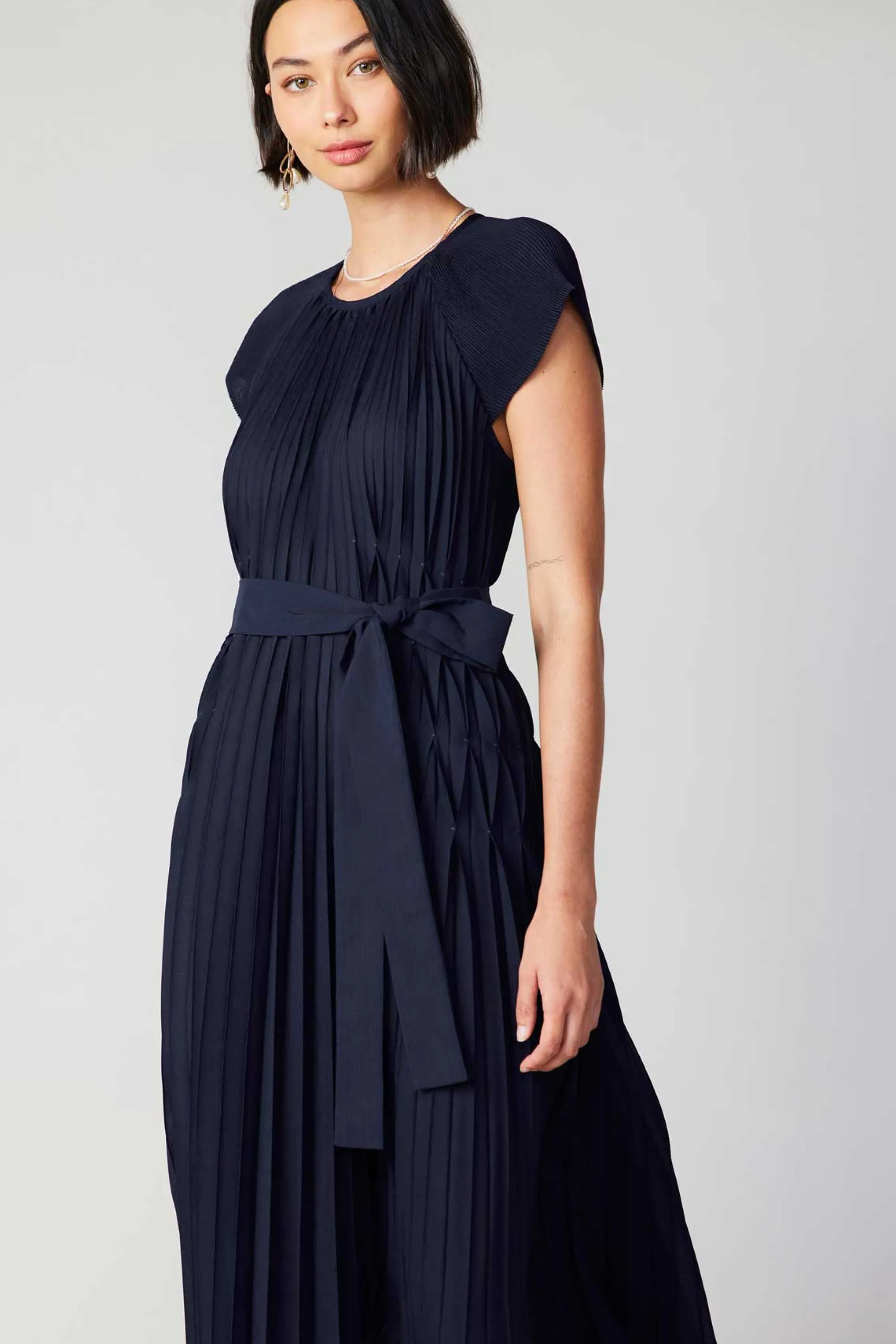 Mona Pleated Maxi Dress<Current Air Discount