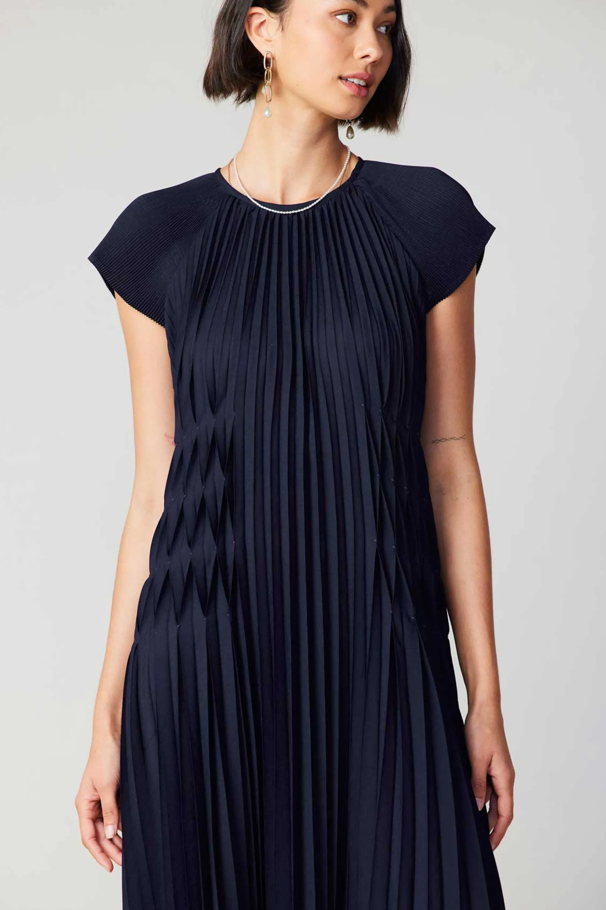 Mona Pleated Maxi Dress<Current Air Discount