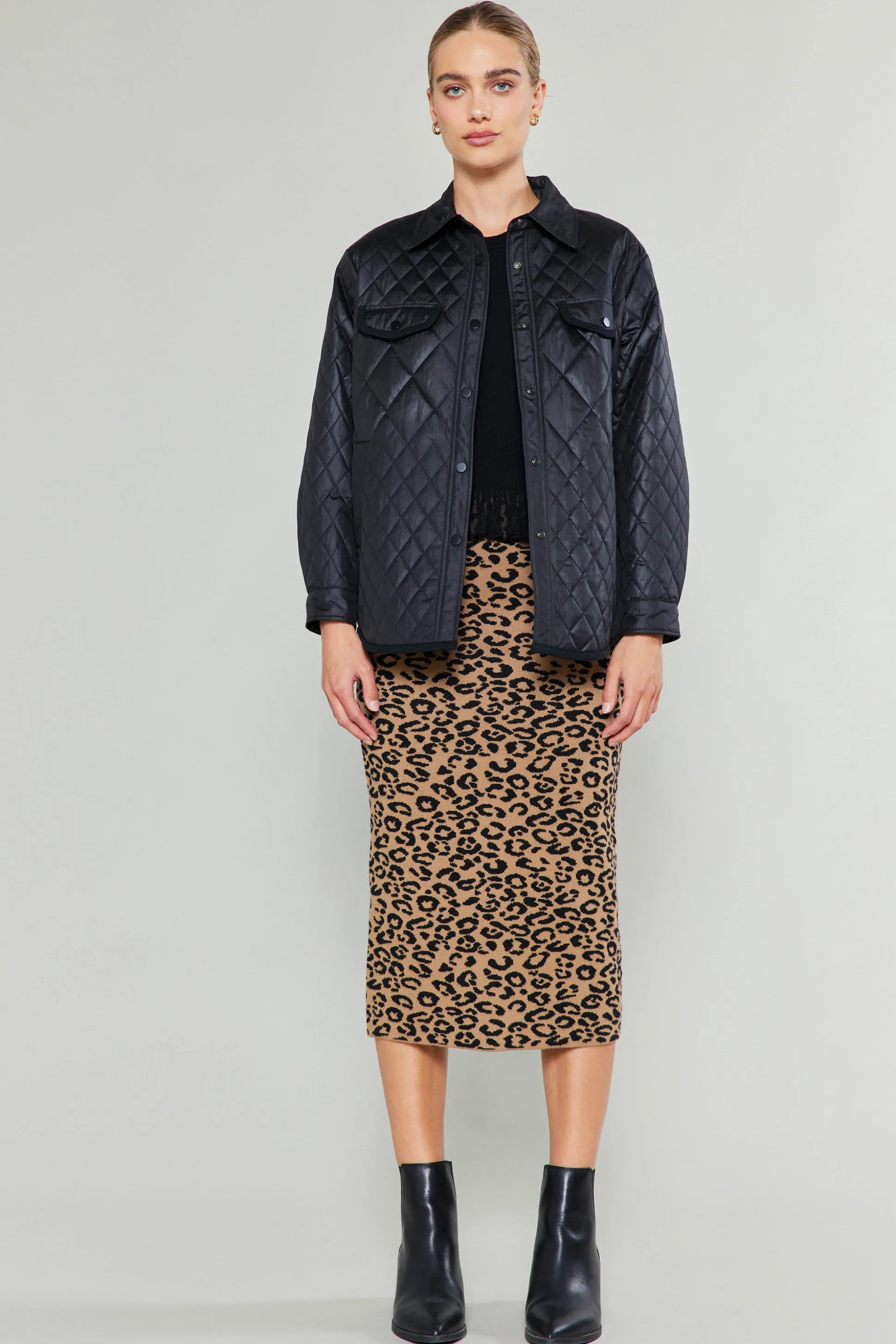 Diamond Quilted Jacket<Current Air Best