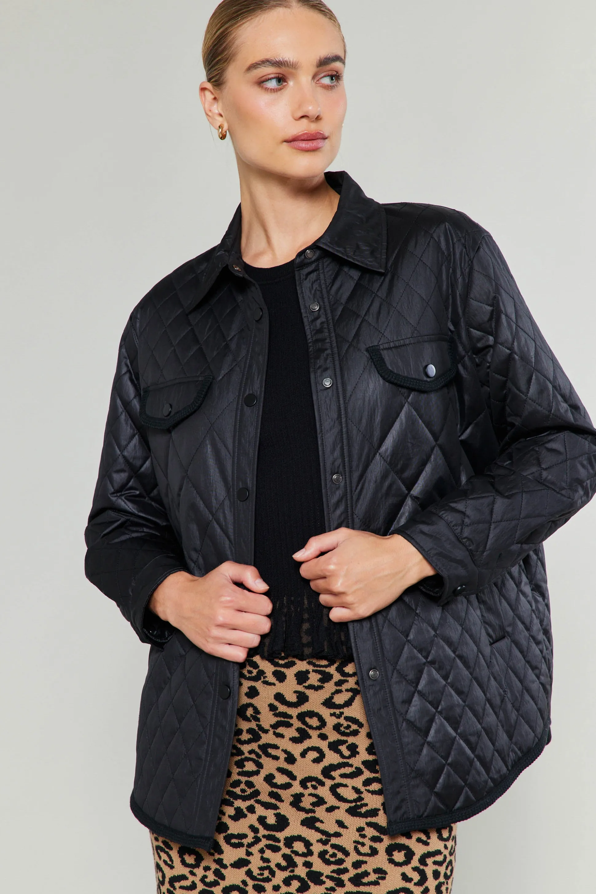 Diamond Quilted Jacket<Current Air Best