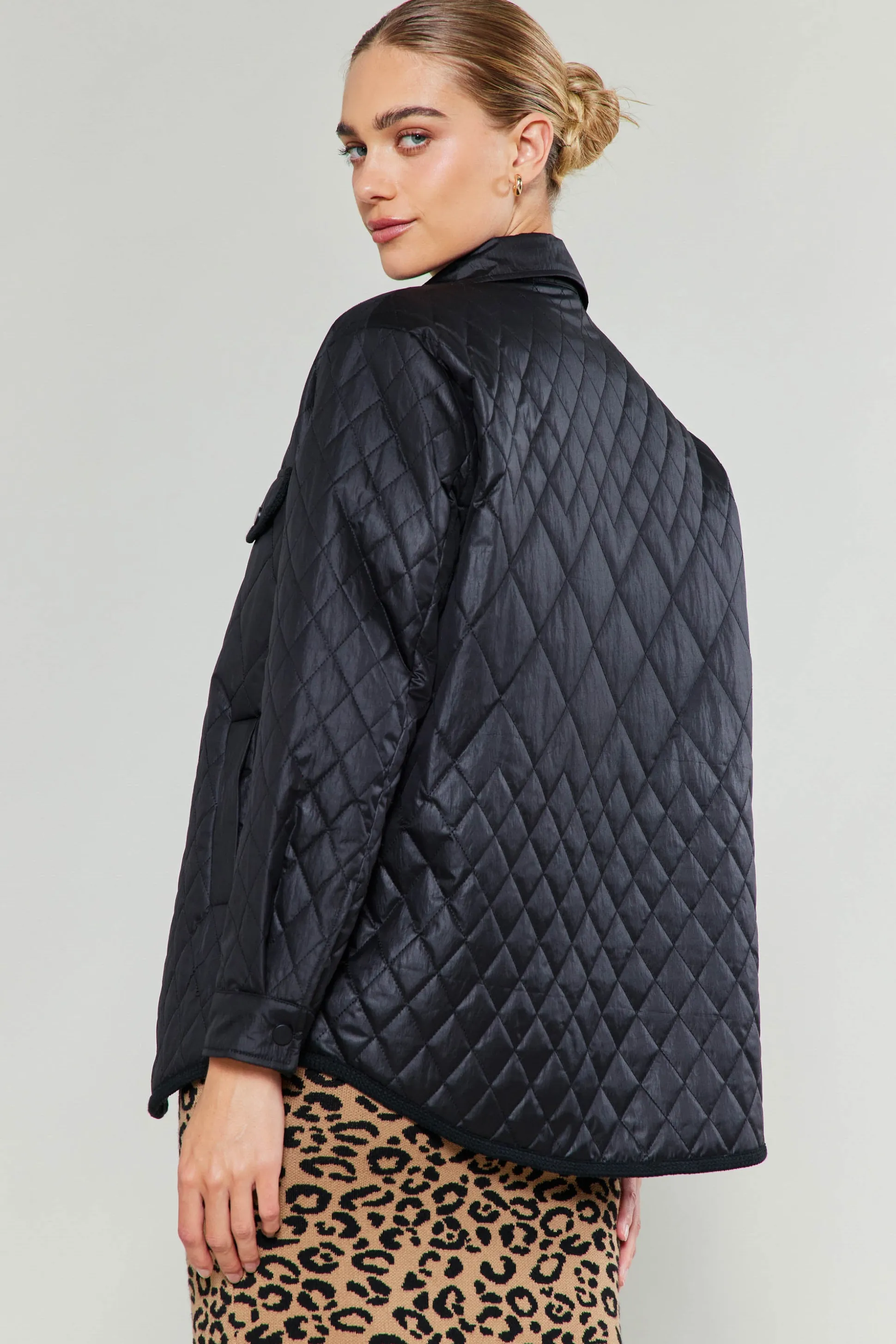 Diamond Quilted Jacket<Current Air Best