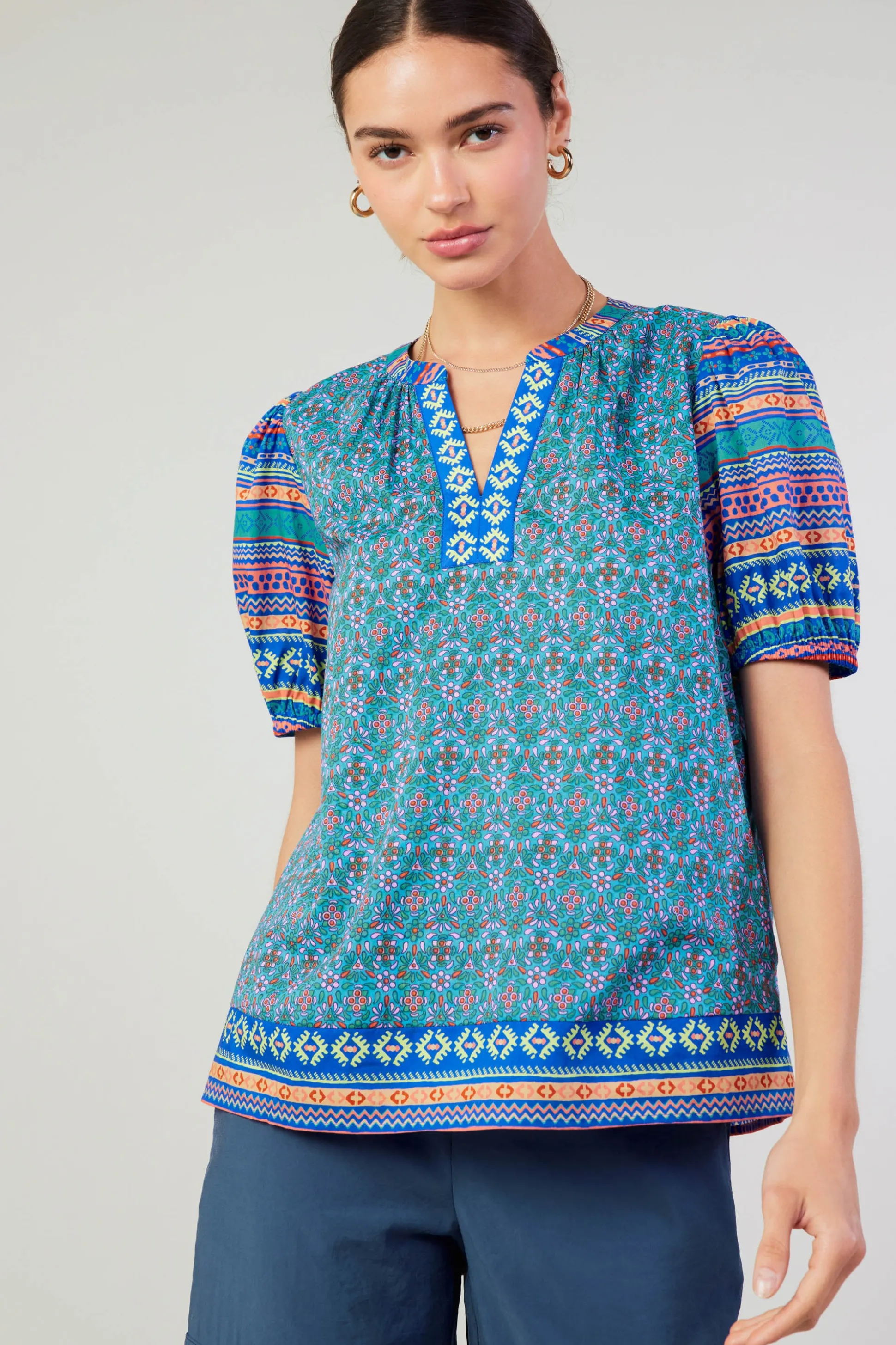 Floral Bohemian Top<Current Air Discount