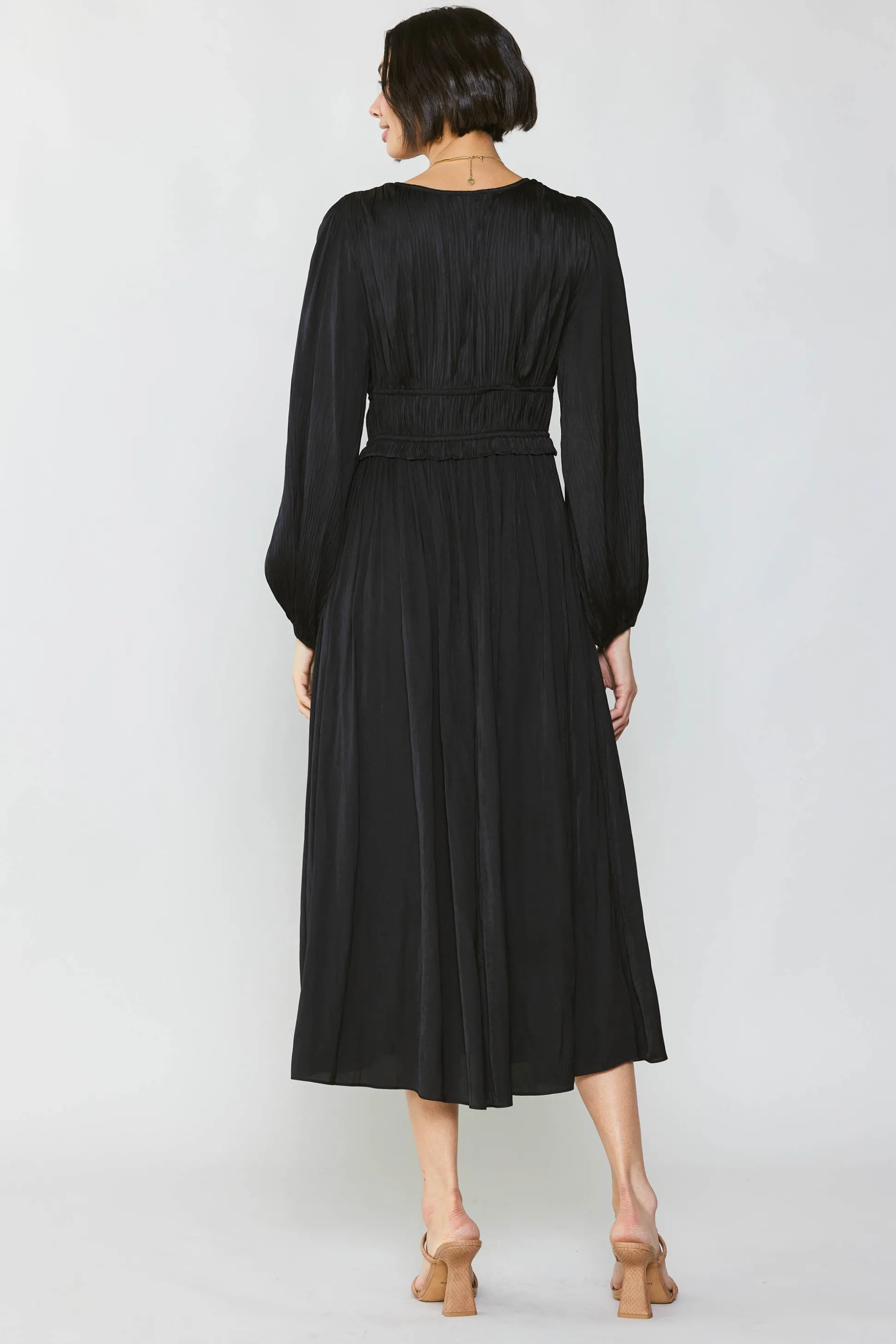 Sidonie Pleated Maxi Dress<Current Air Fashion