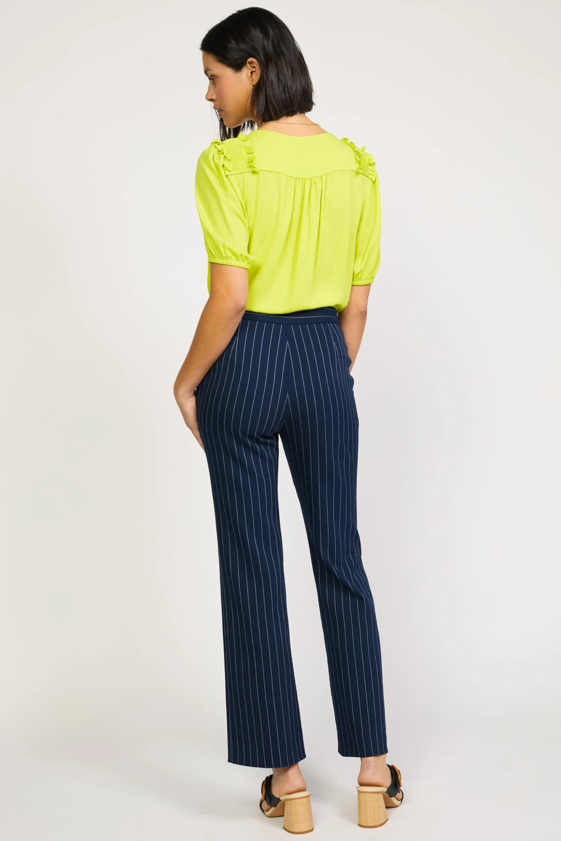 Pinstriped Bootcut Pant<Current Air Outlet