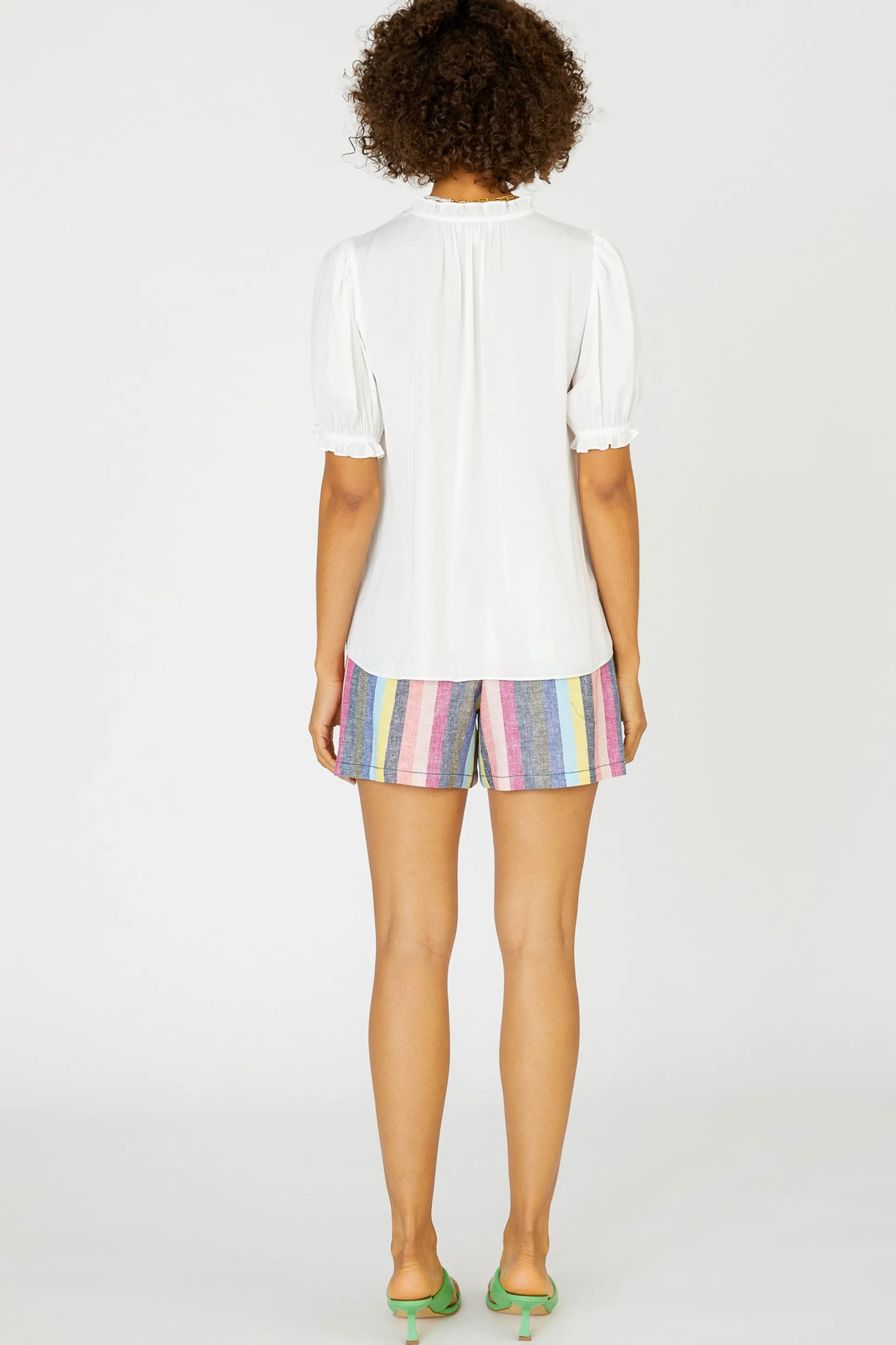 Camelia Ruffled Blouse<Current Air Online