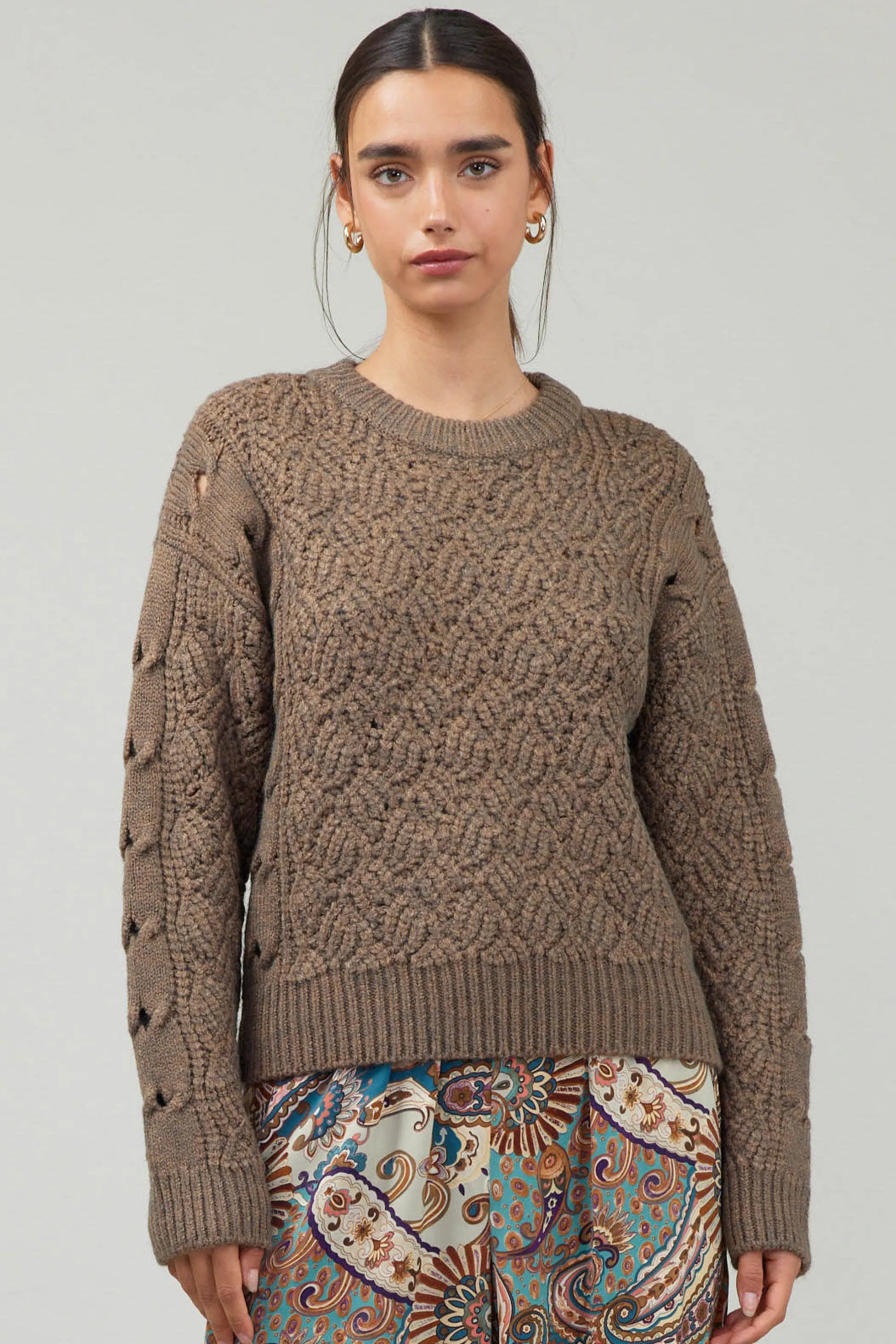 Cable Knit Sweater<Current Air Clearance