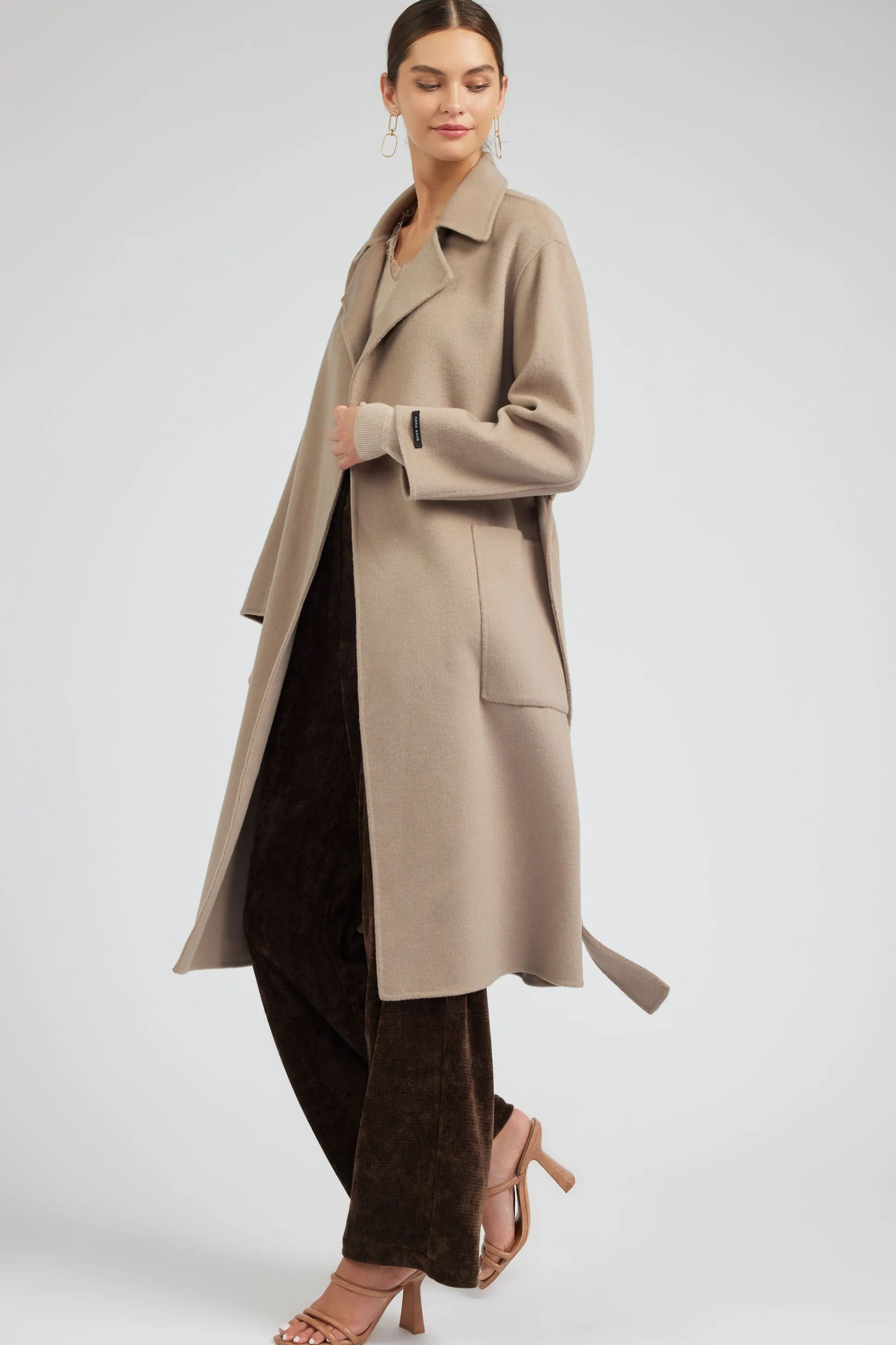 Oversized Belted Wool Coat<Current Air Outlet