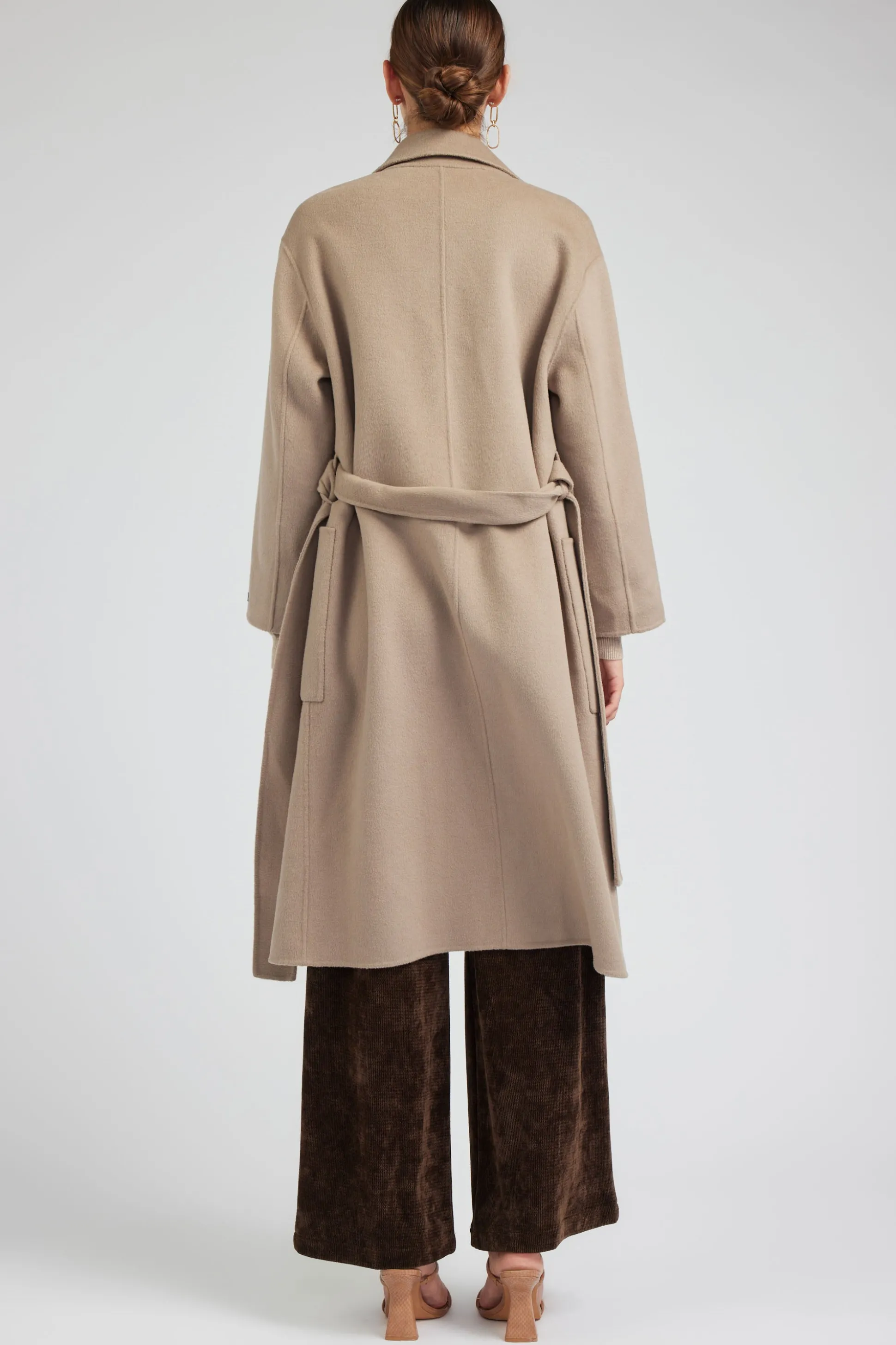 Oversized Belted Wool Coat<Current Air Outlet