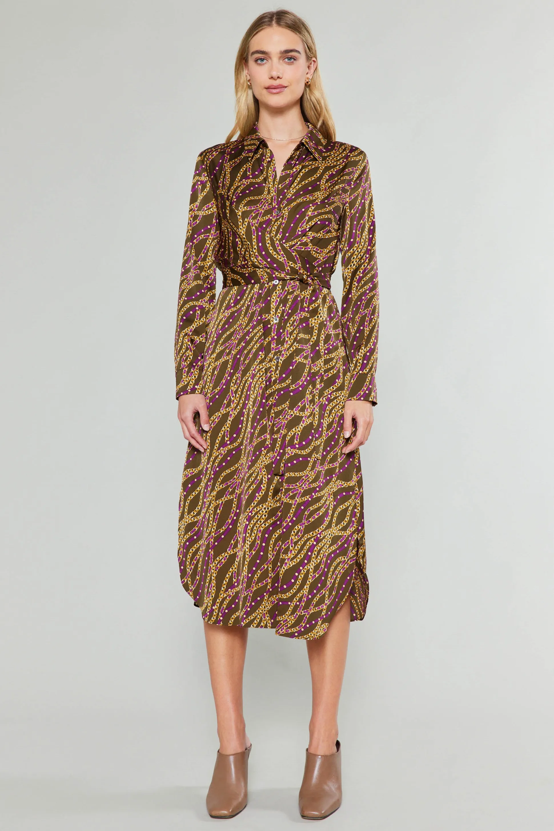 Link Motif Shirt Dress<Current Air Best