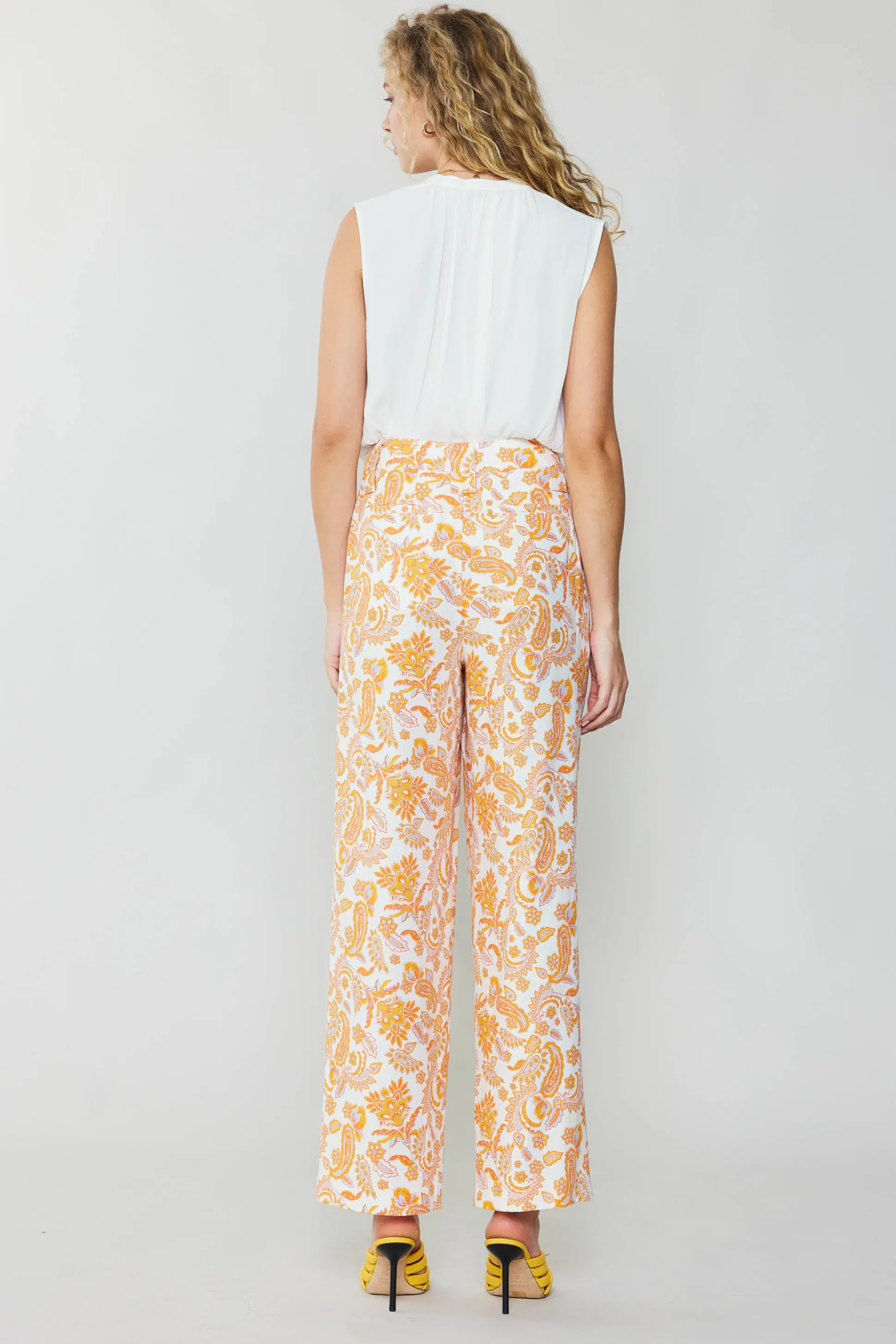 Paisley Printed Wide Pants<Current Air Online