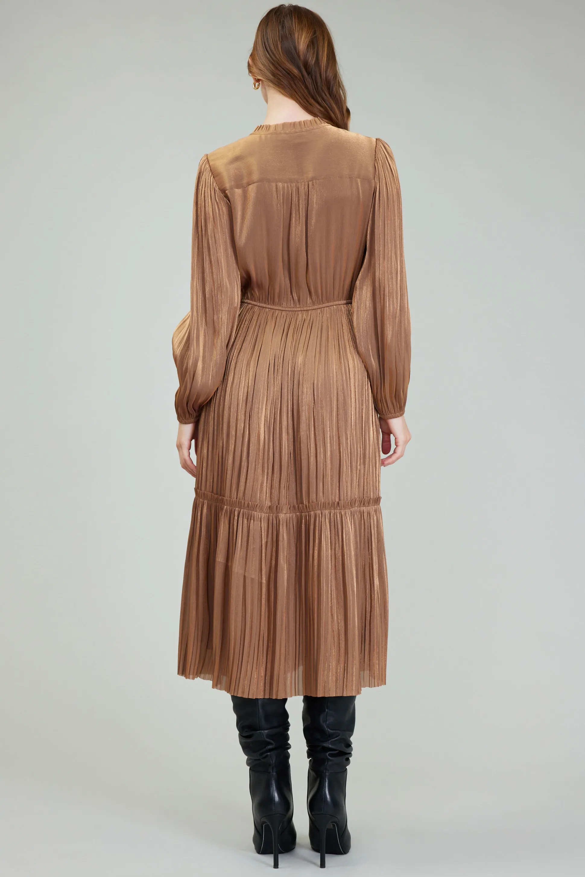 Bristol Pleated Midi Dress<Current Air Outlet