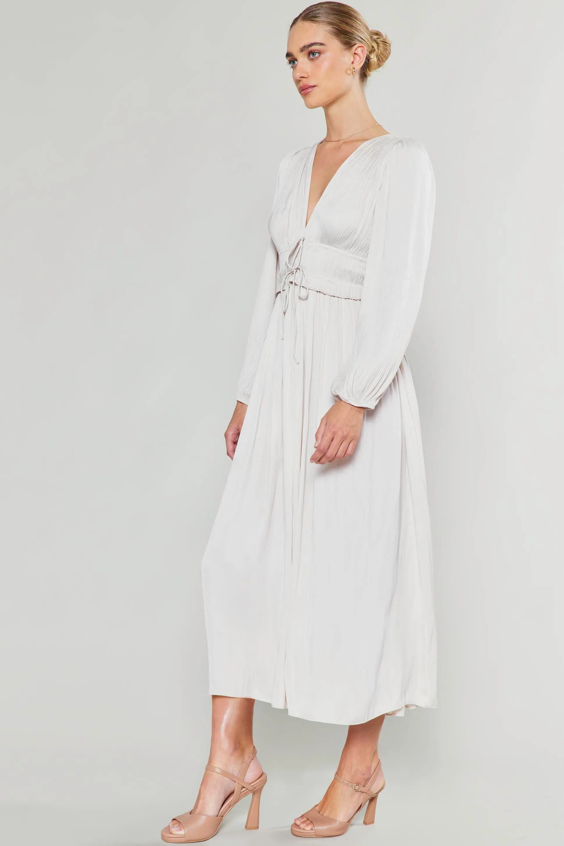 Sidonie Pleated Maxi Dress<Current Air Outlet