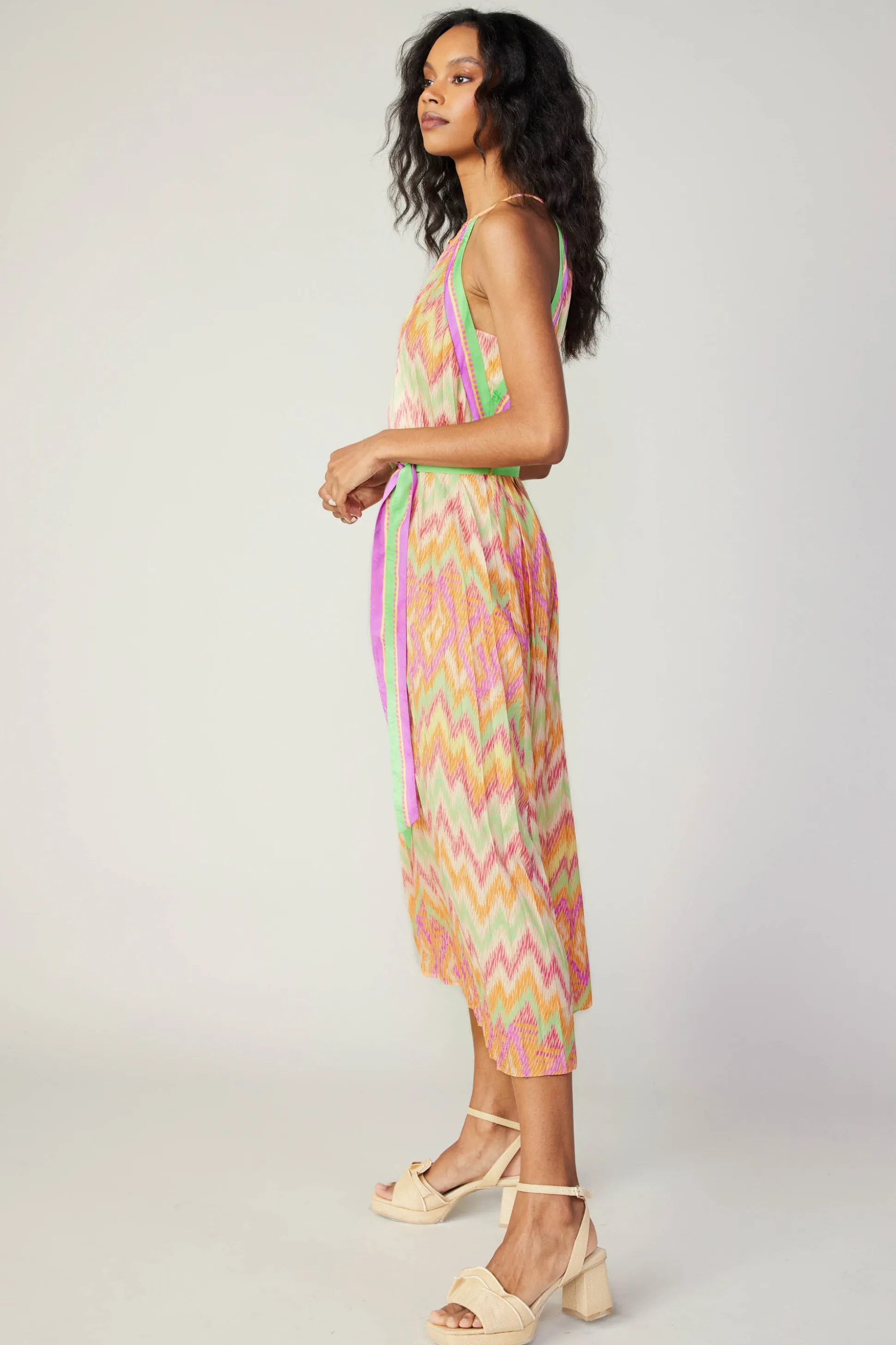 Gradient Chevron Midi Dress<Current Air Clearance