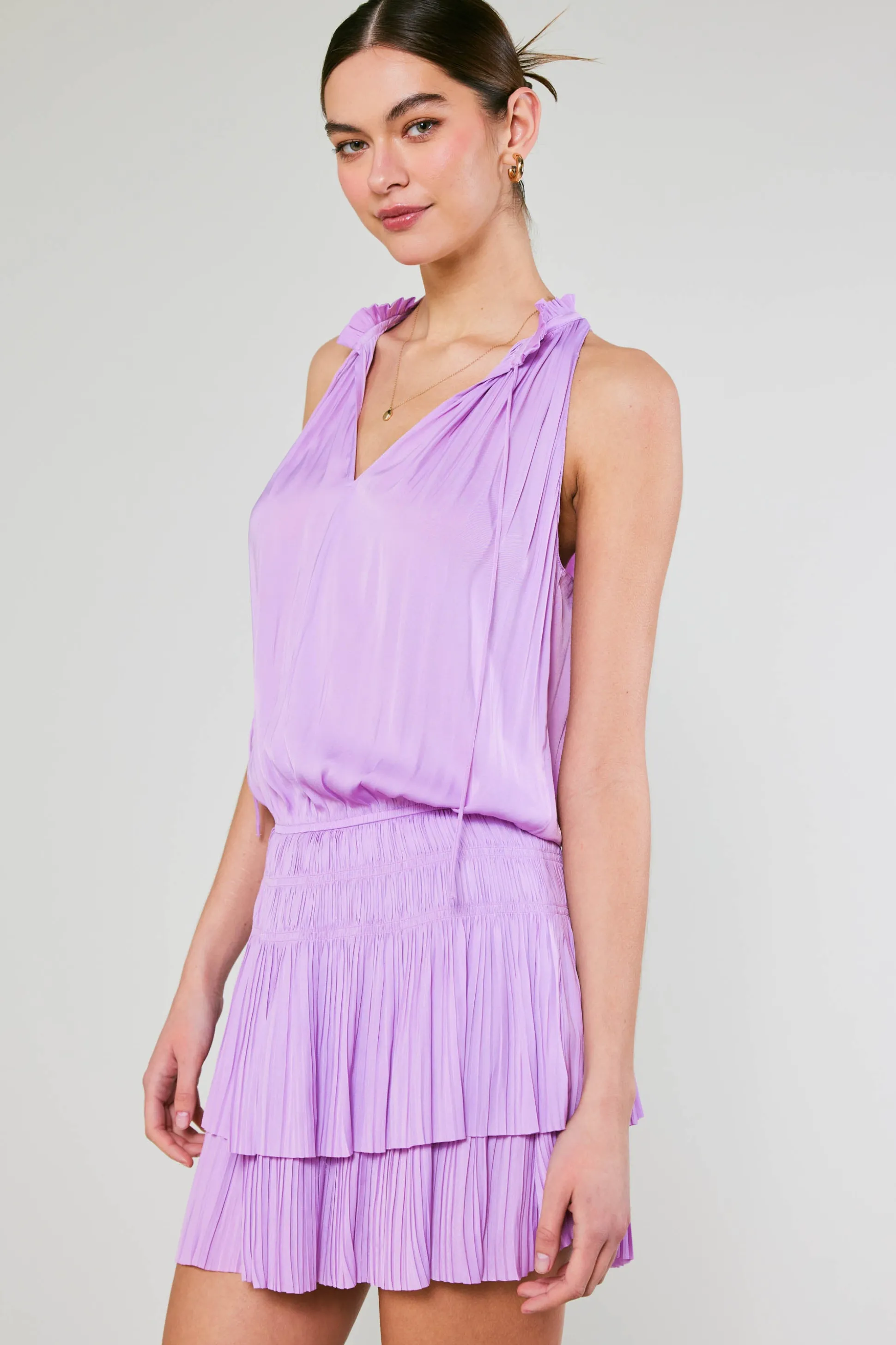 Cara Pleated Mini Dress<Current Air Clearance
