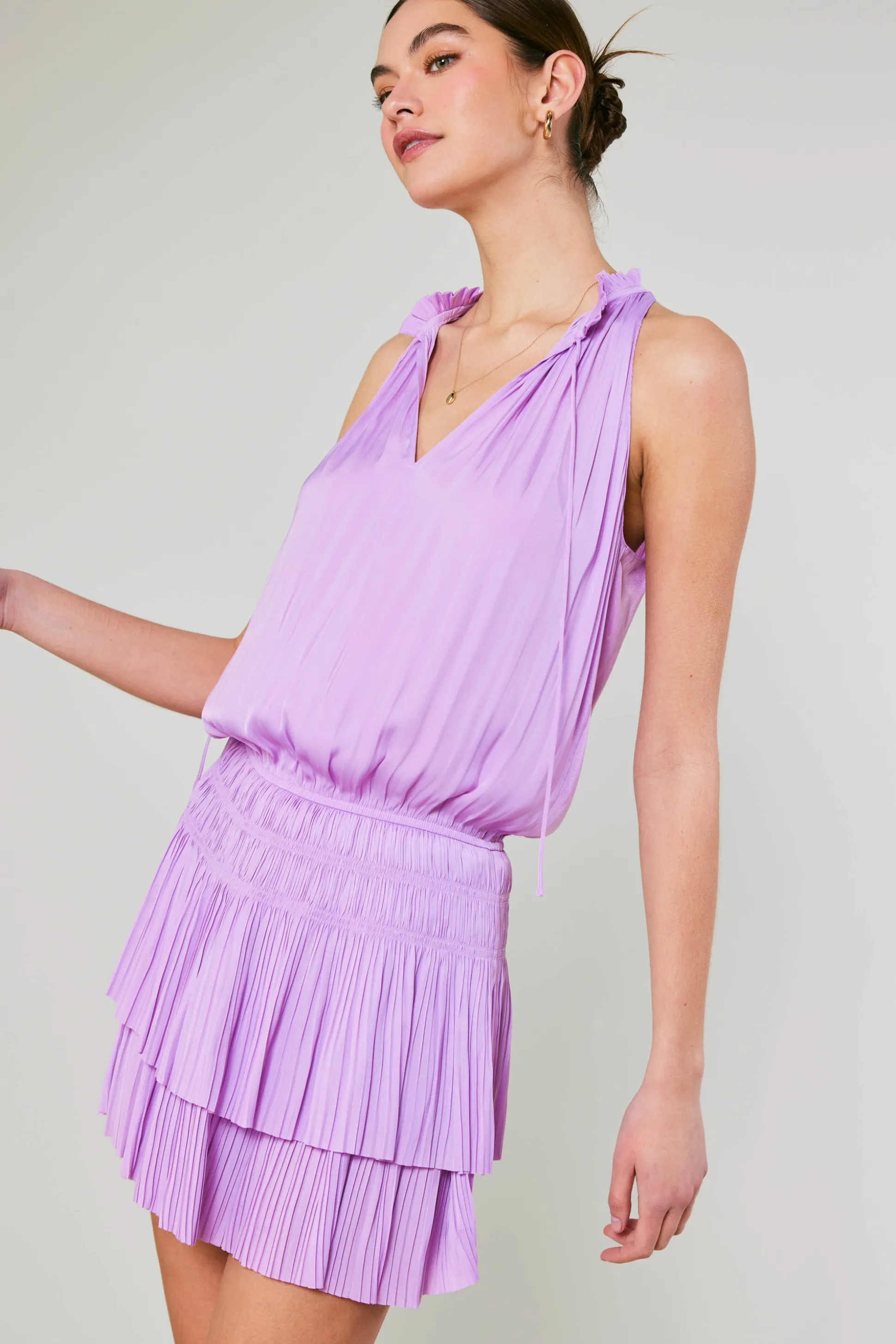 Cara Pleated Mini Dress<Current Air Clearance