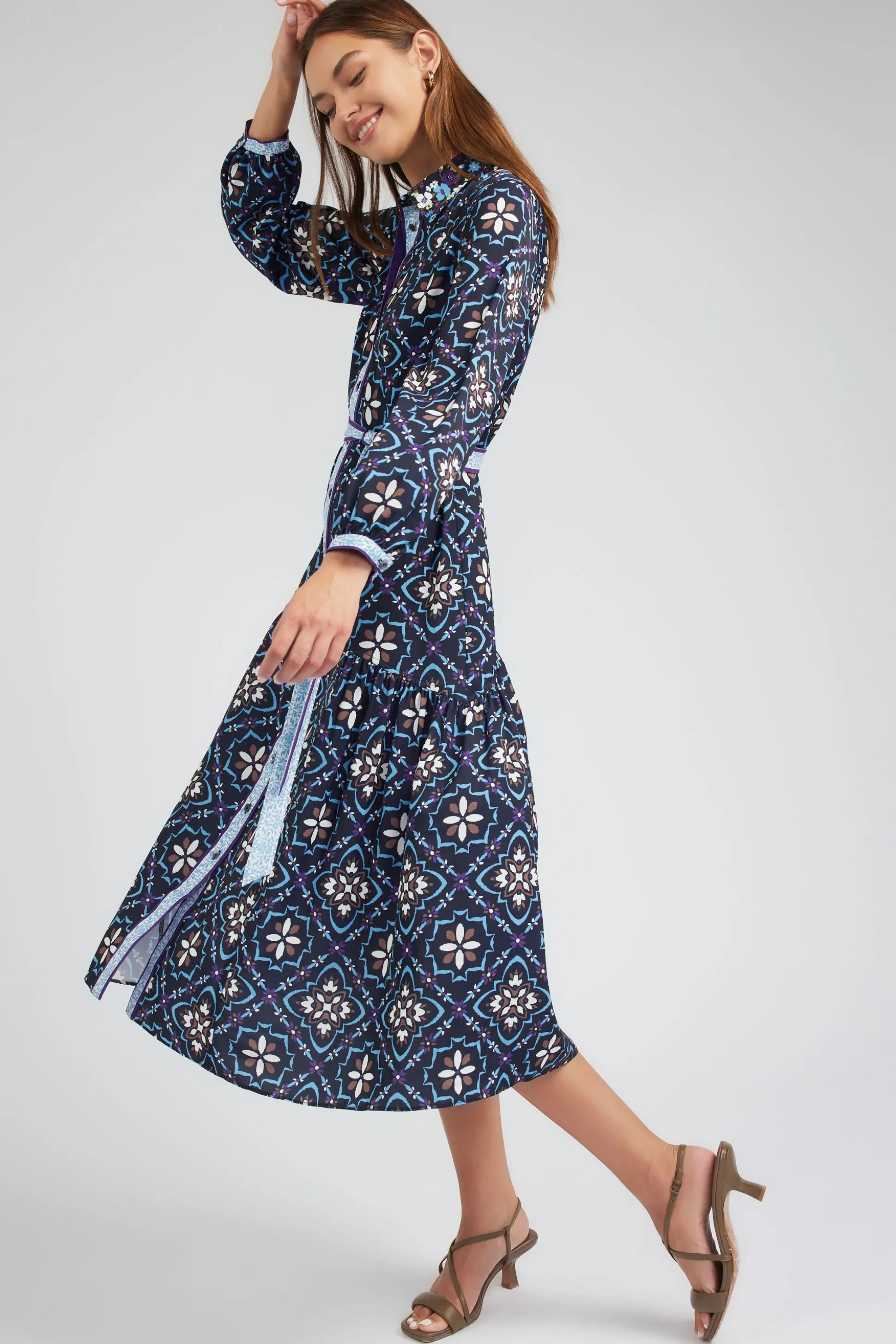 Kaleidoscope Motif Maxi Dress<Current Air Sale