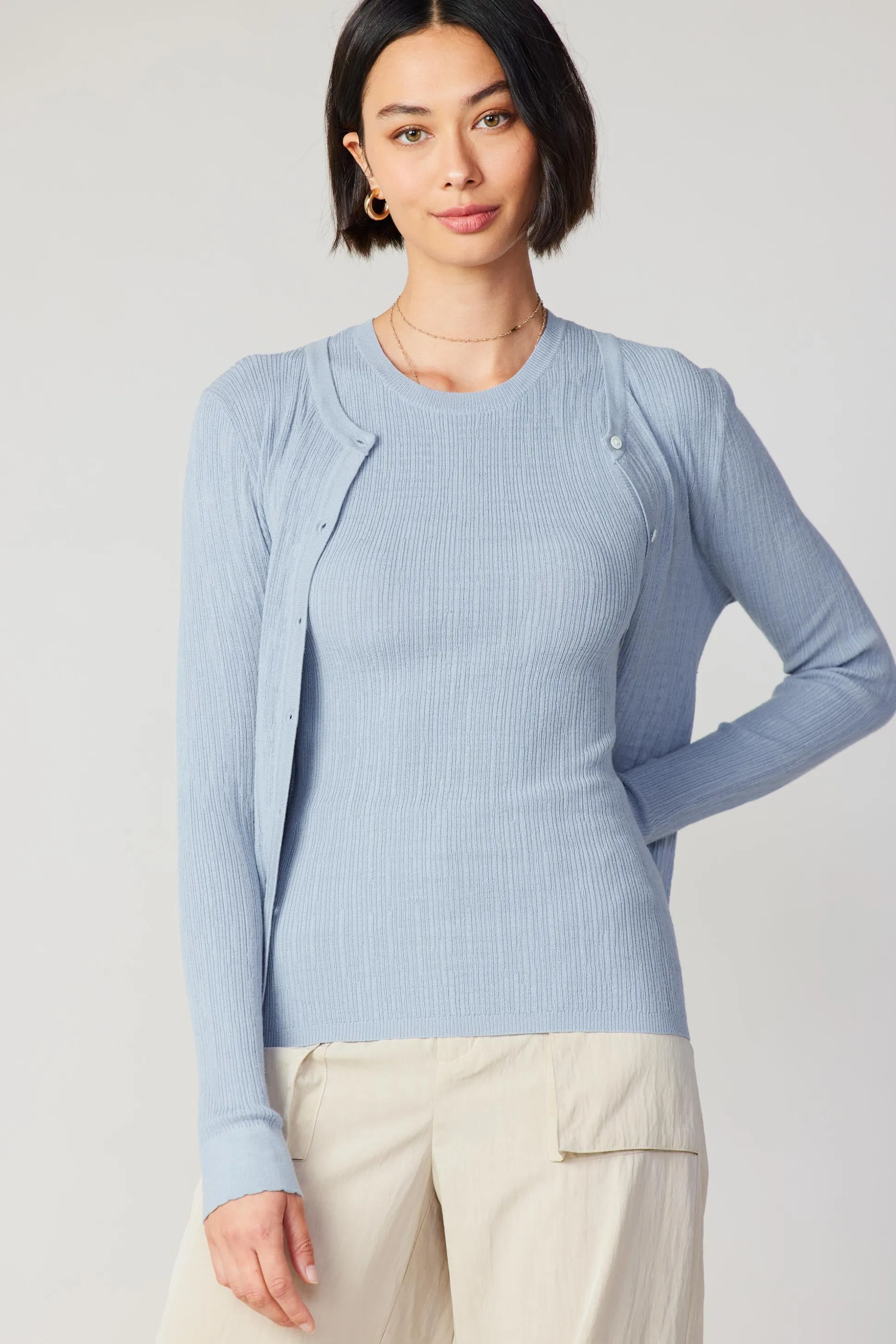 Two Piece Cardigan Set<Current Air Sale