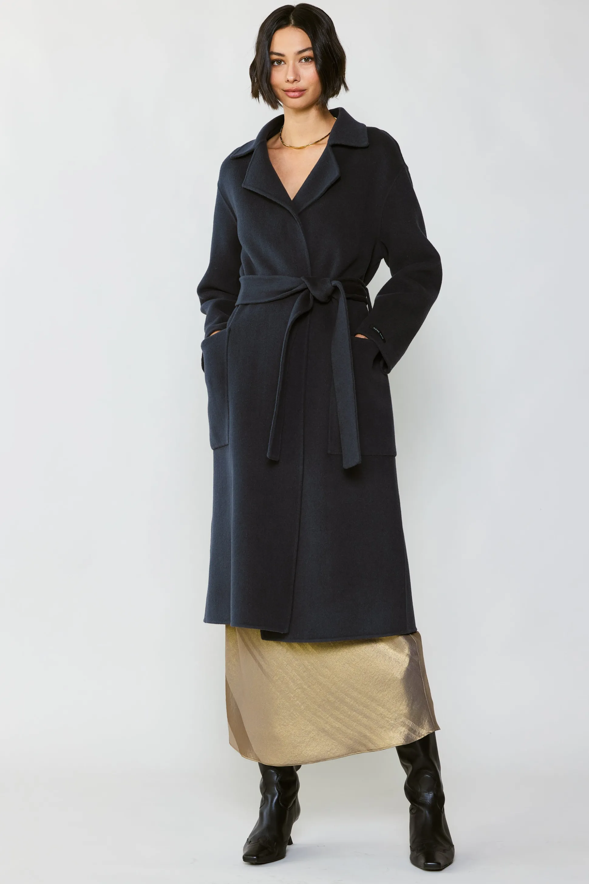 Oversized Belted Wool Coat<Current Air Best
