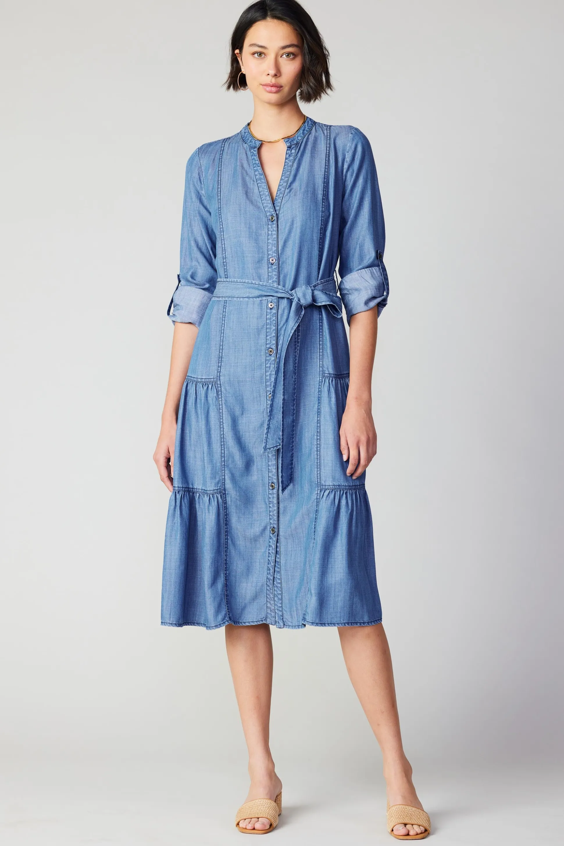 Buttondown Dress<Current Air Online