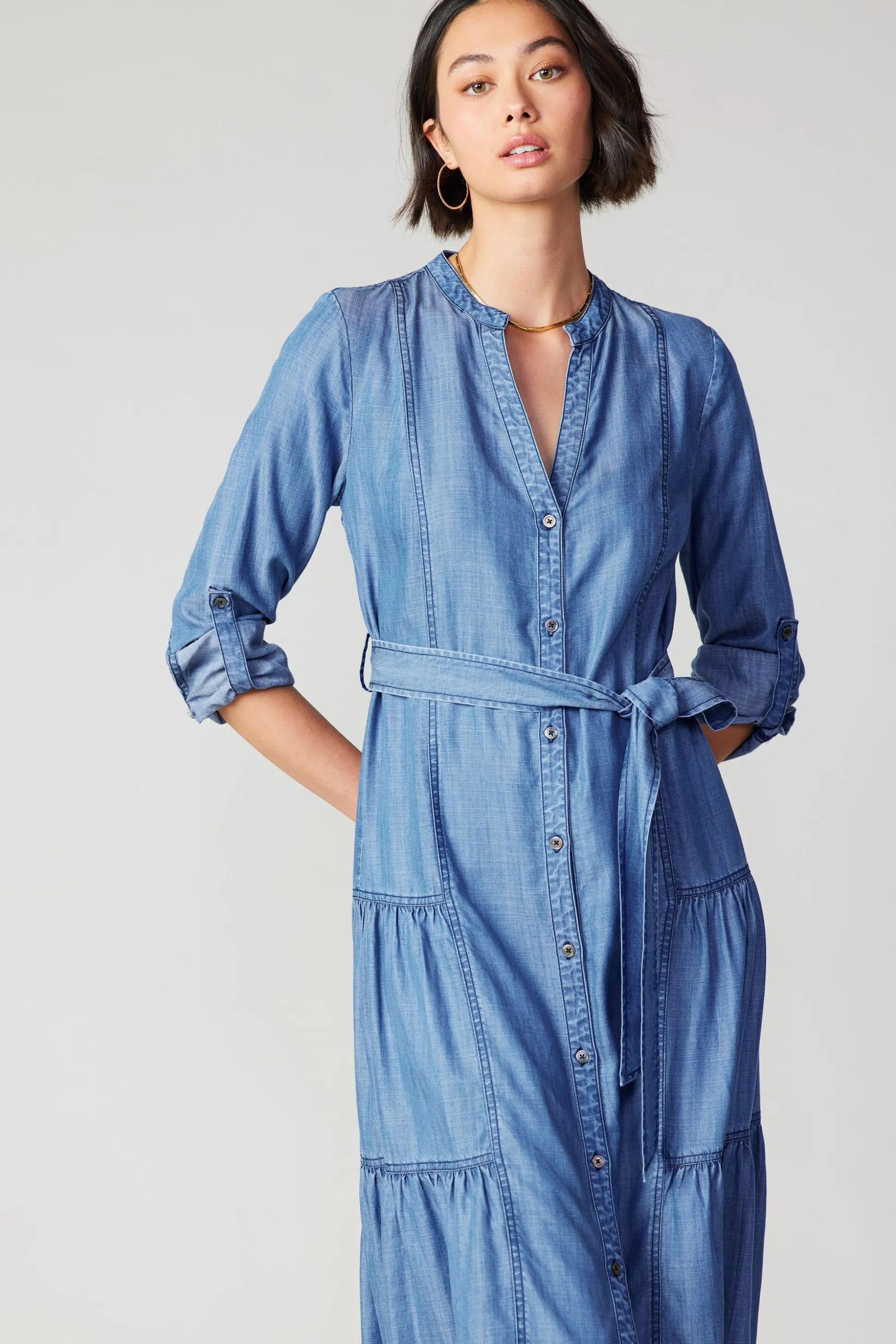 Buttondown Dress<Current Air Online