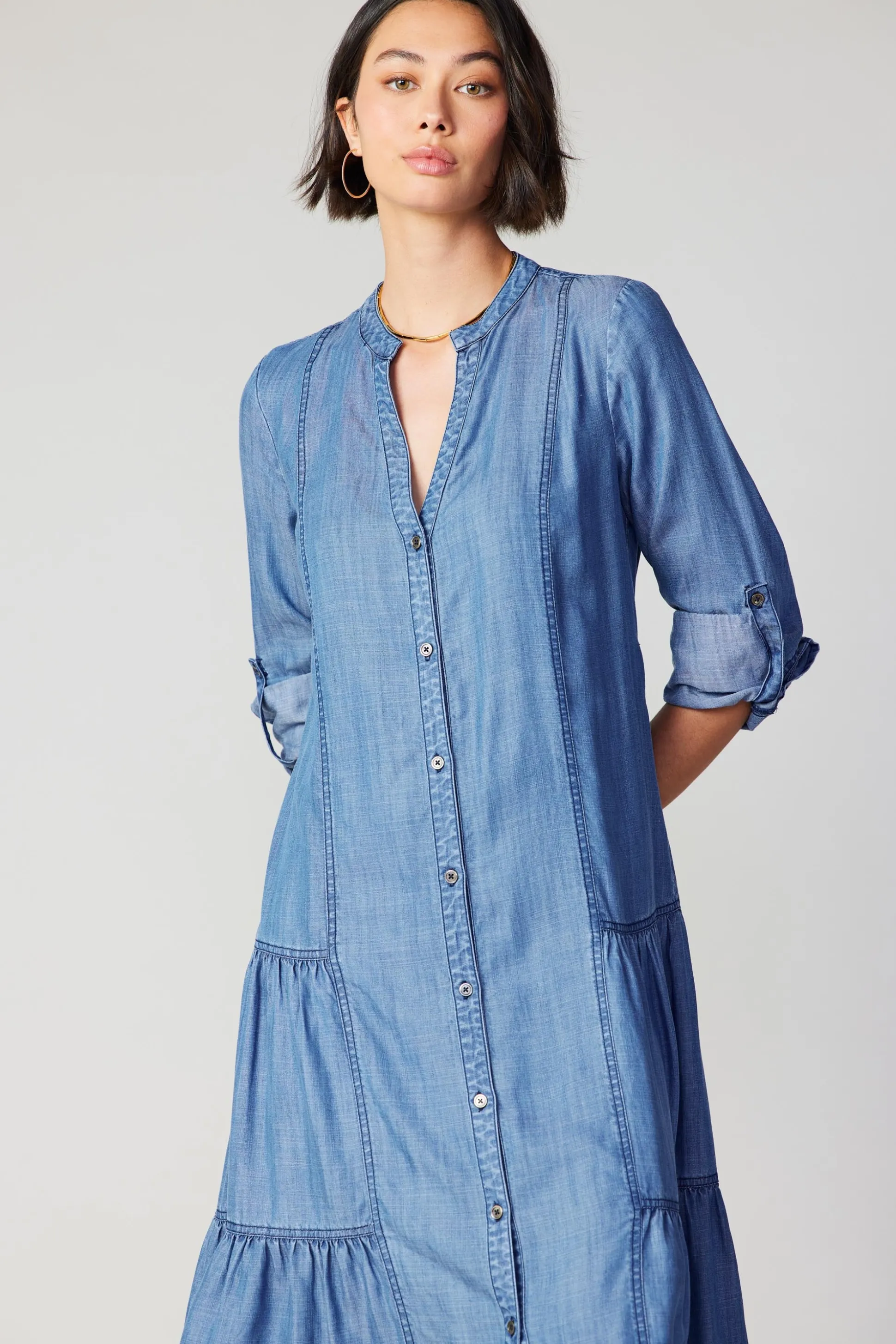 Buttondown Dress<Current Air Online
