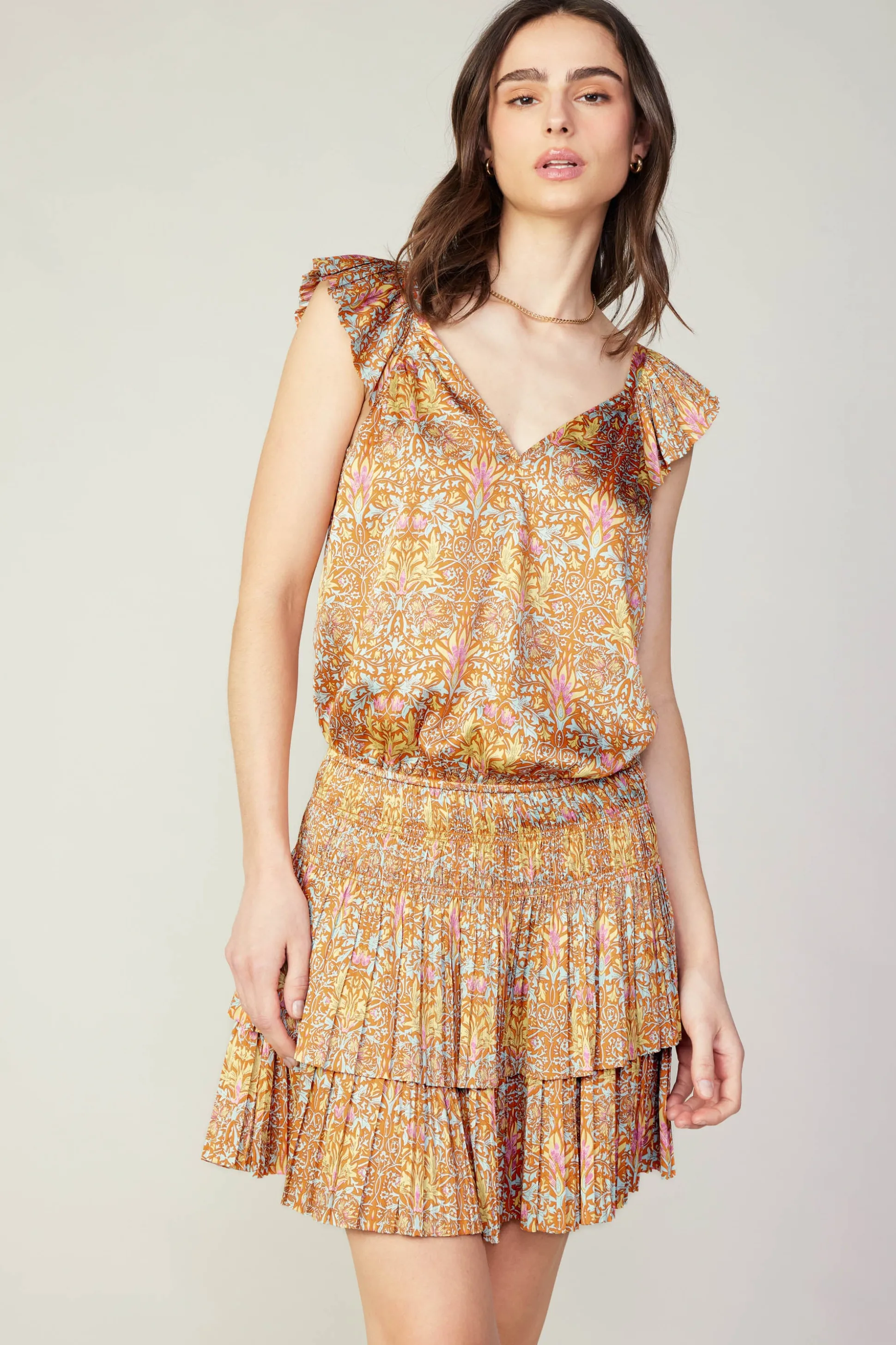 Sweetheart Smocked Mini Dress<Current Air Online