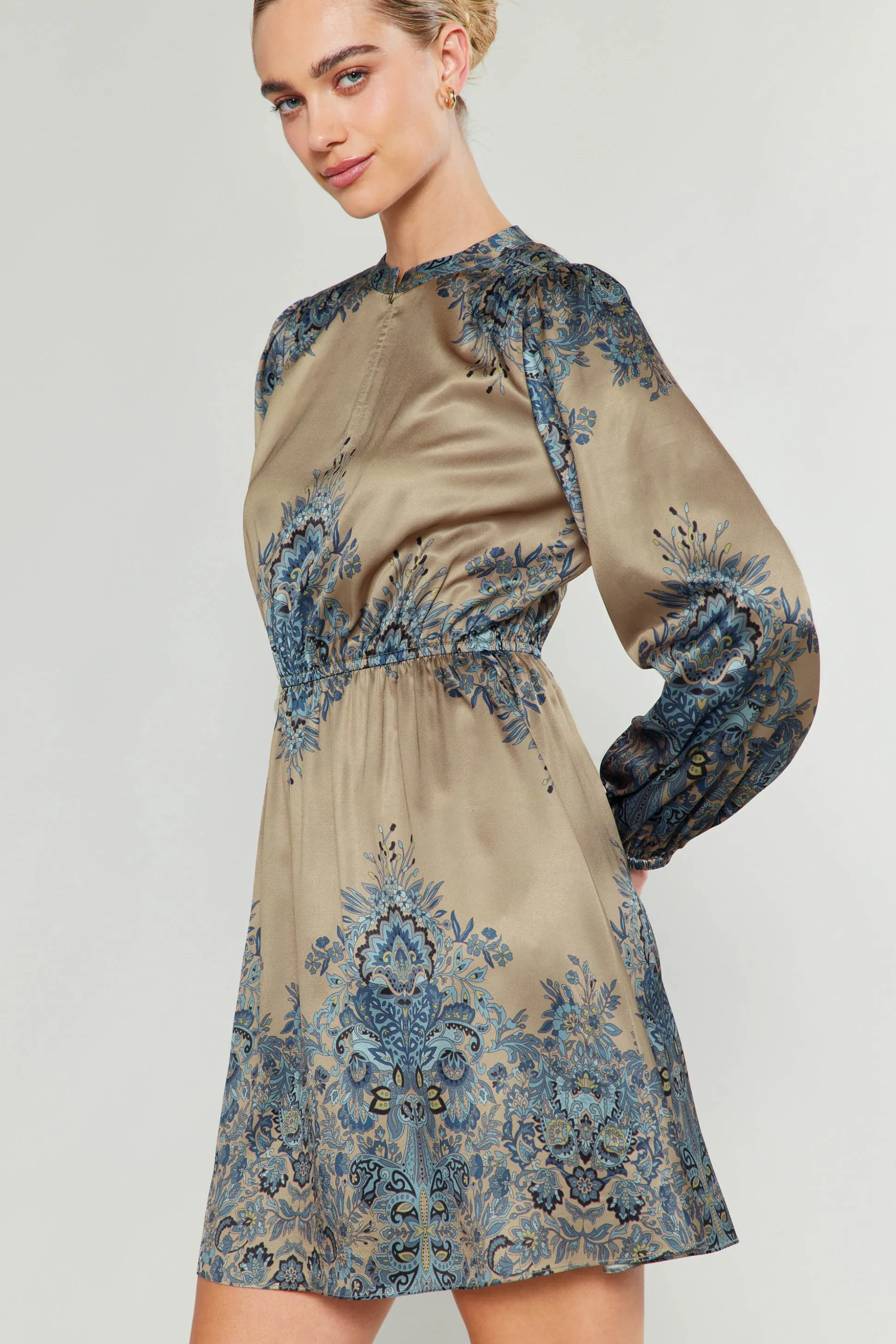 Ornate Motif Mini Dress<Current Air Hot