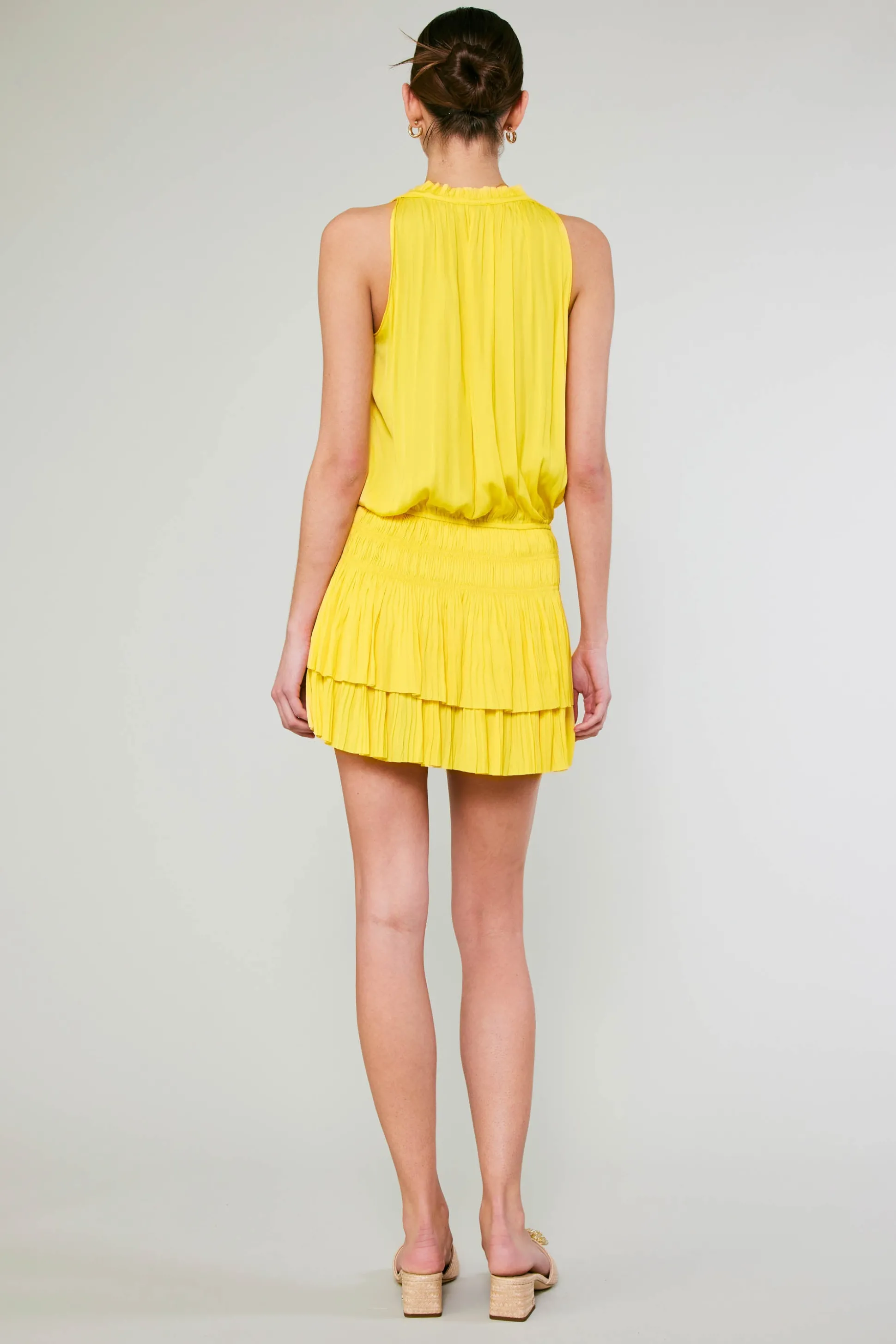 Cara Pleated Mini Dress<Current Air Outlet