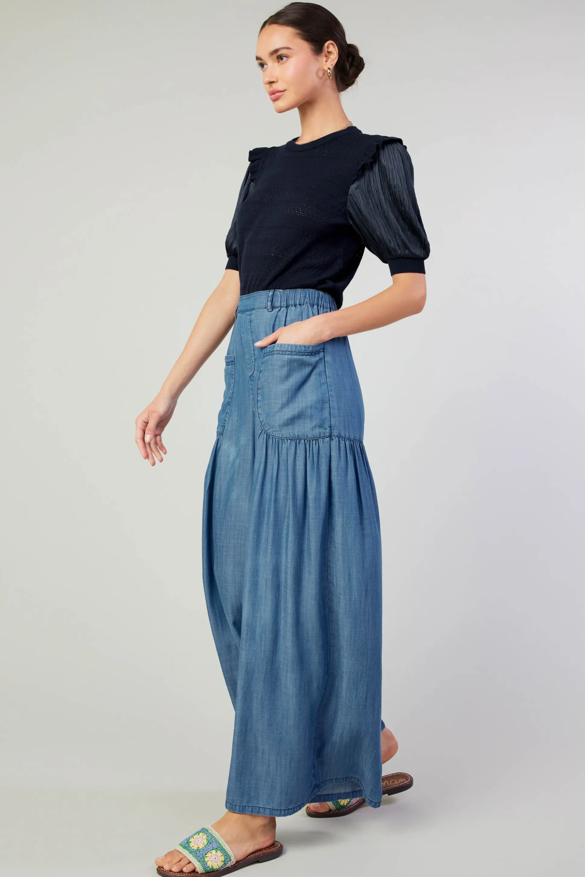 Patch Pocket Pant<Current Air New