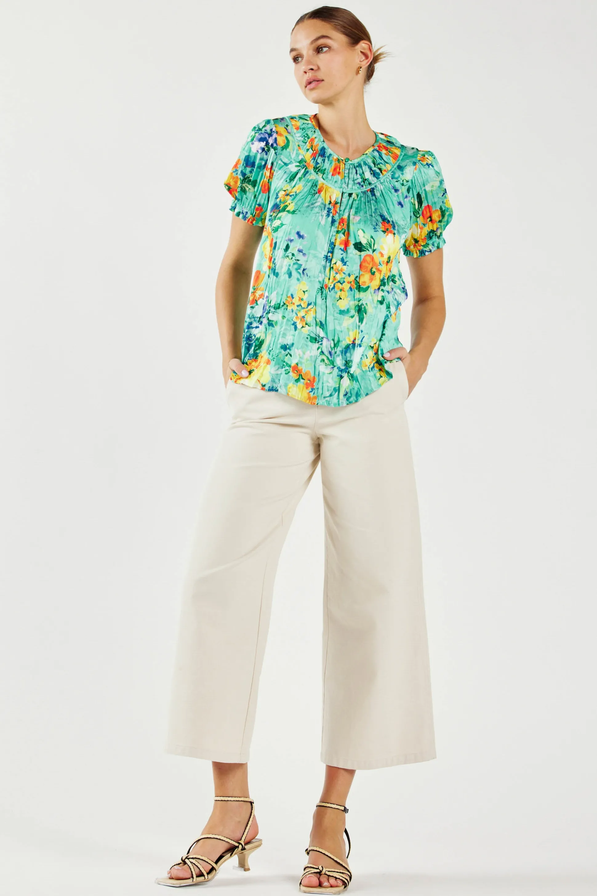 Brooklyn Crinkle Top<Current Air Online