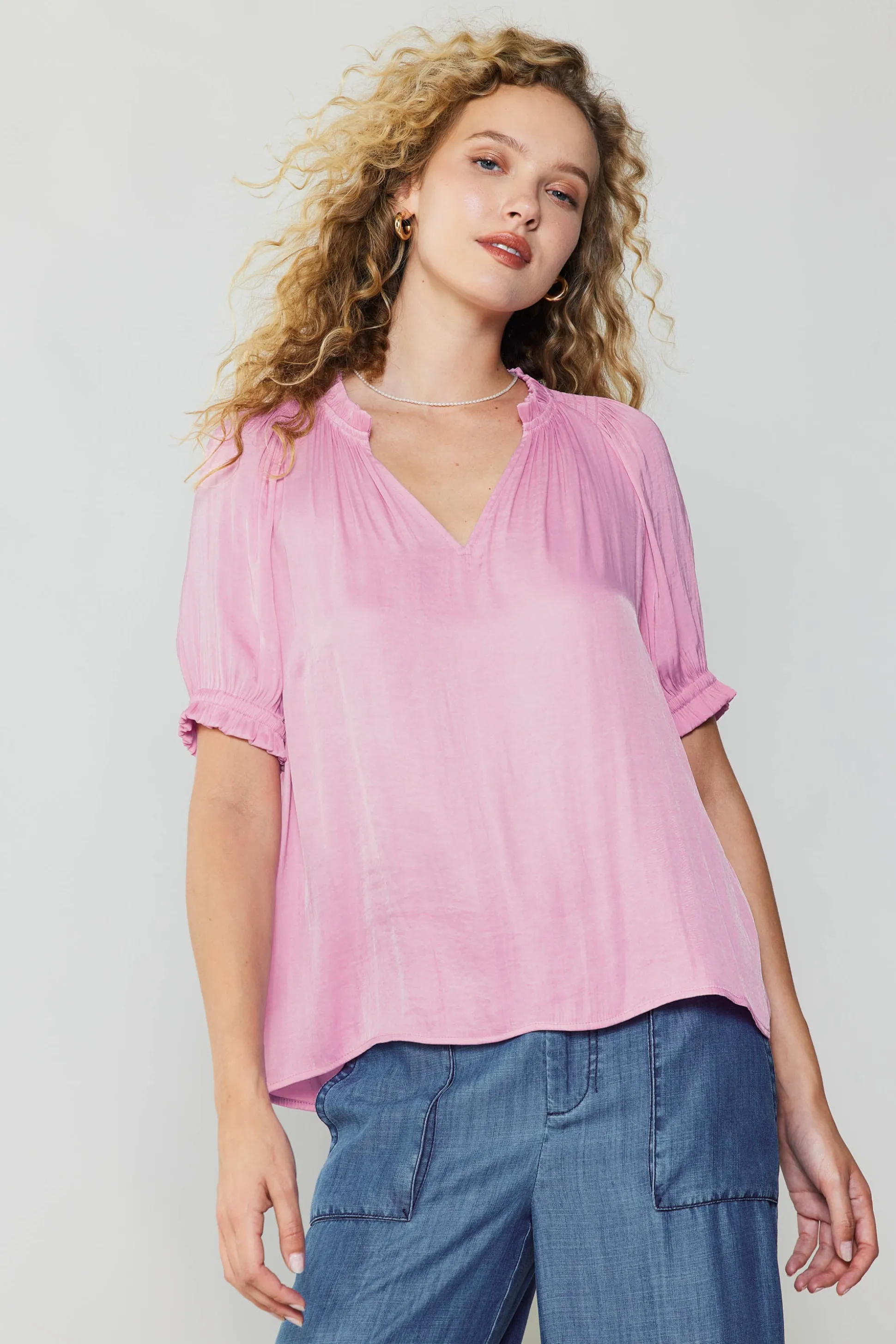 Ruffled Cuff Blouse<Current Air Outlet