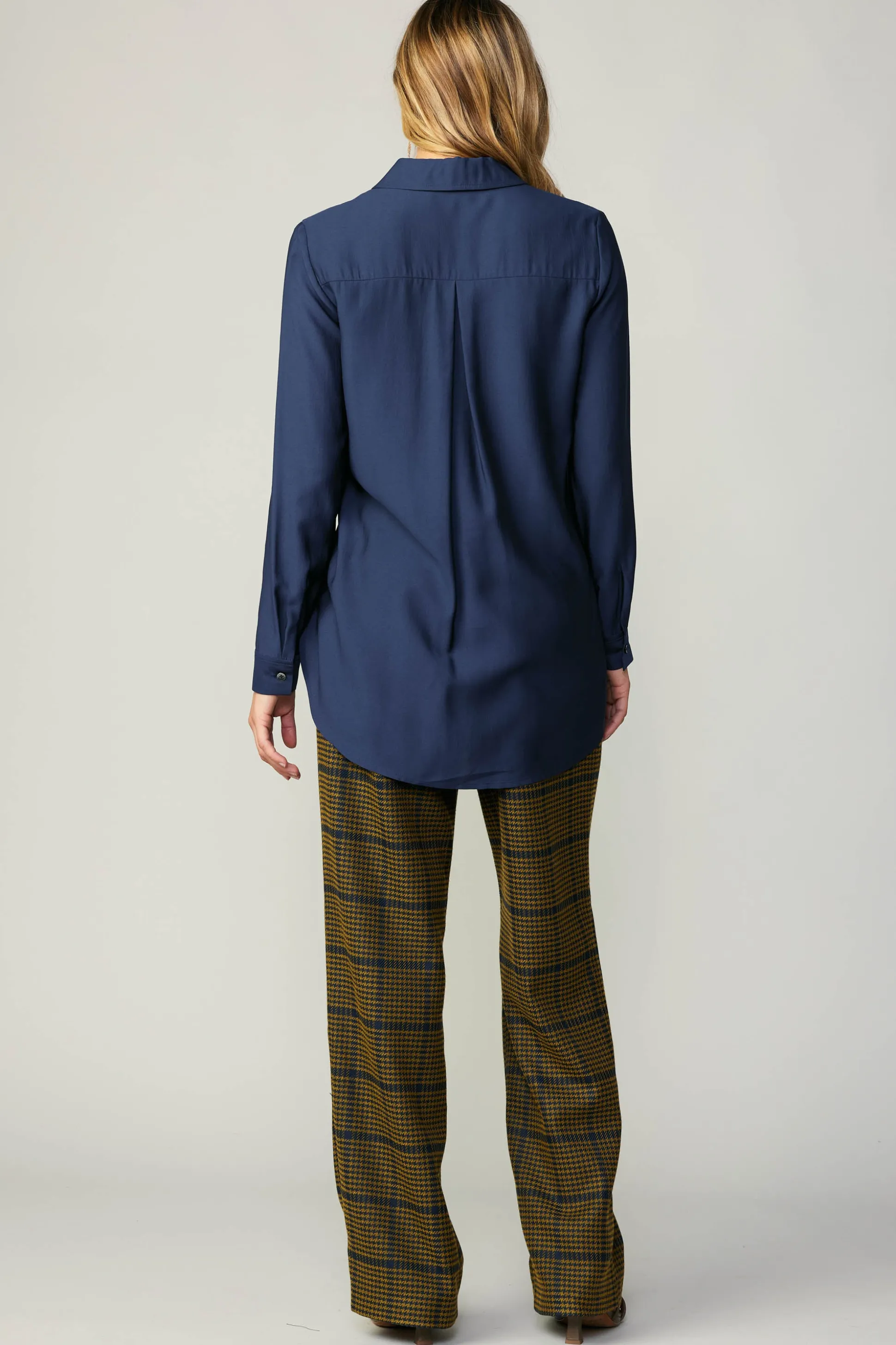 Collared Button Down Shirt<Current Air Best