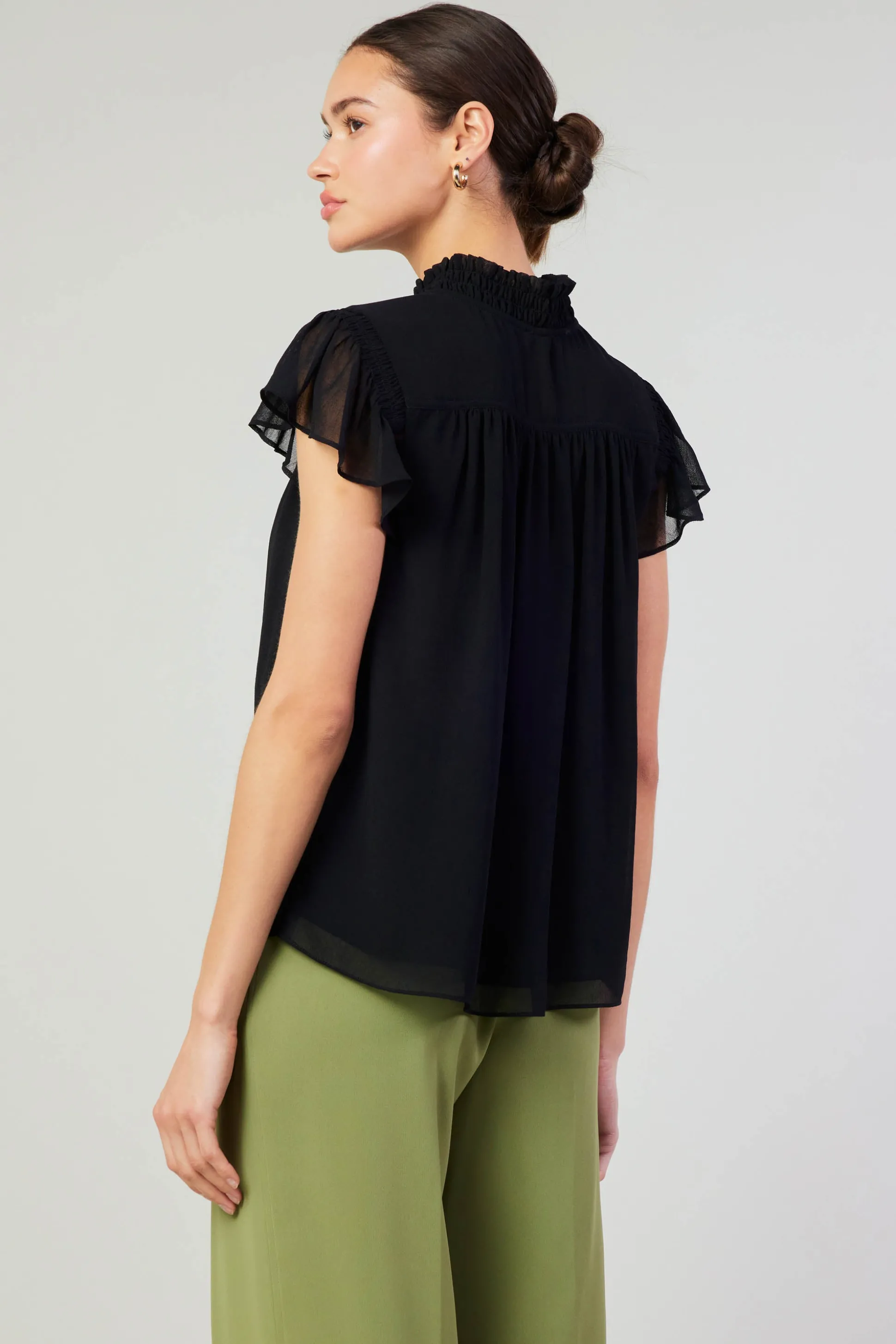 Cap Sleeve Blouse<Current Air Clearance