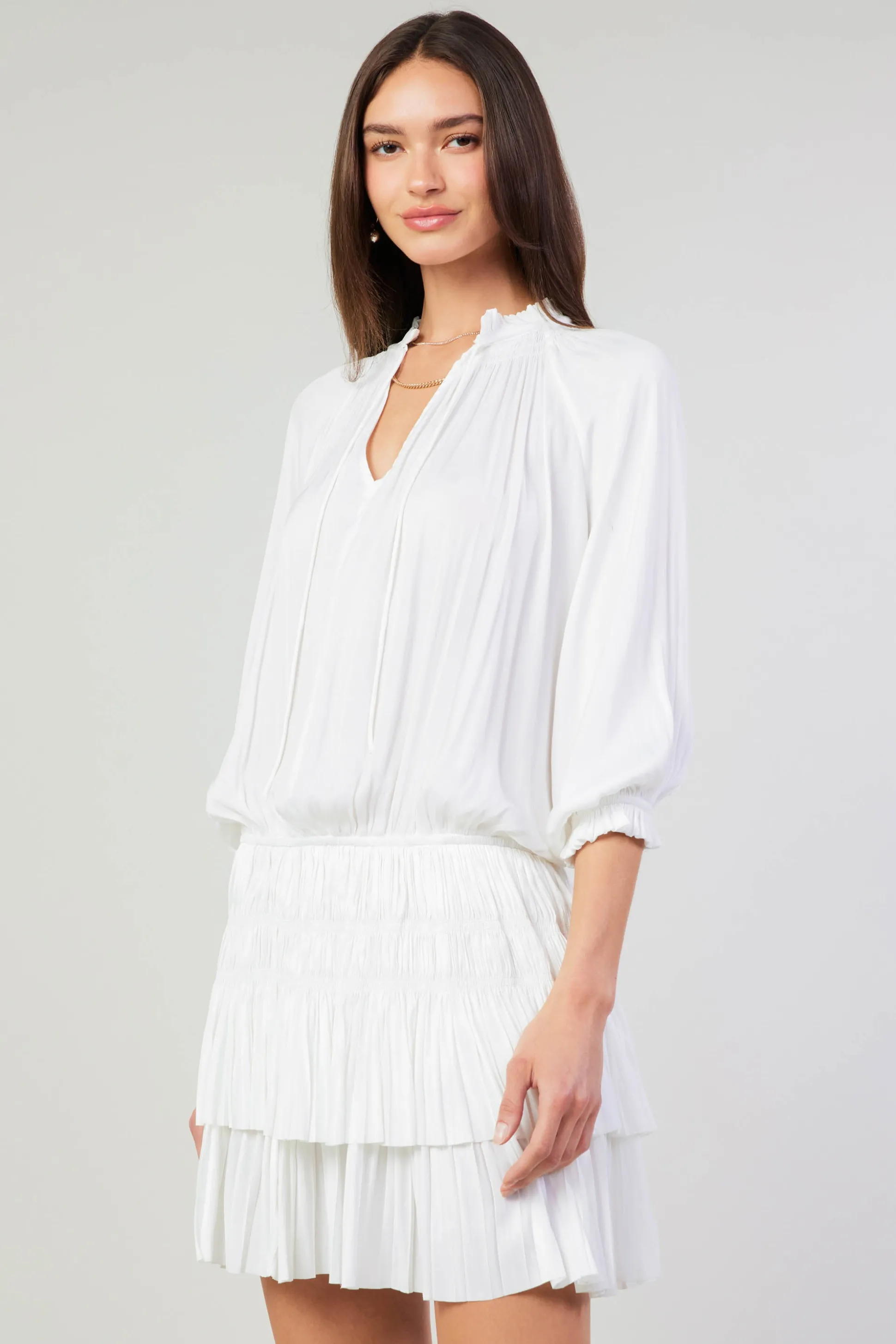Aurelie Pleated Mini Dress<Current Air Best