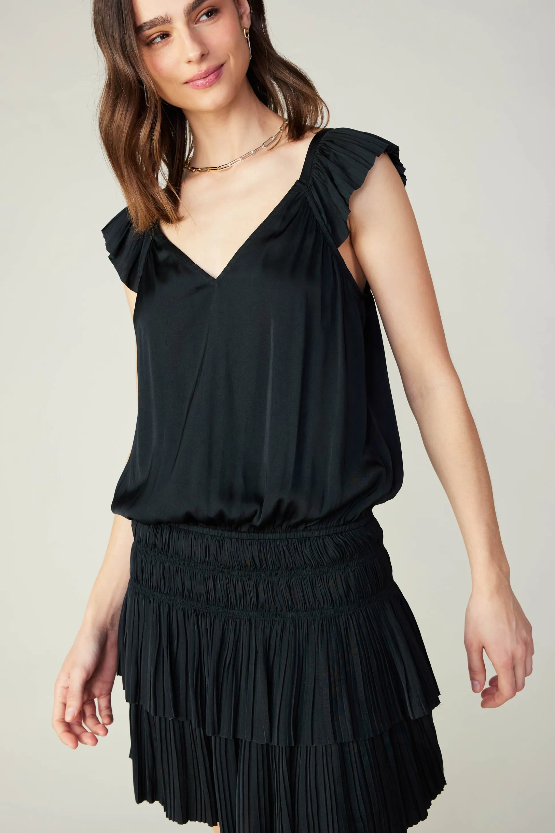 Sweetheart Smocked Mini Dress<Current Air Discount