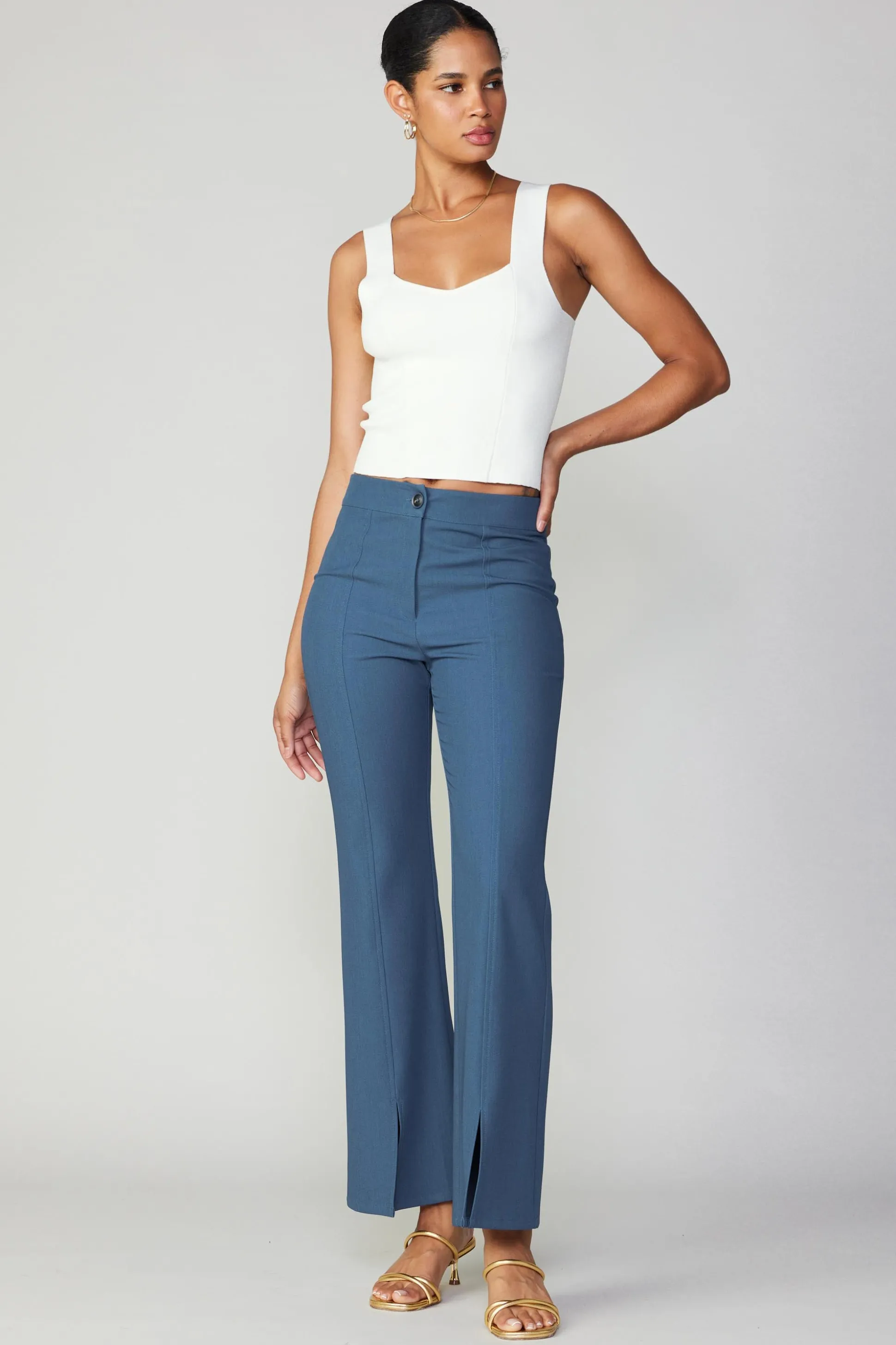 Sweetheart Knit Tank Top<Current Air Sale